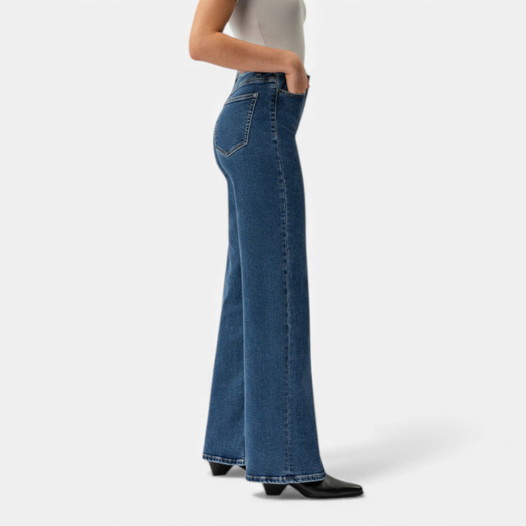 Lunéaya | Women’s Heritage-Weave Wide-Leg Denim