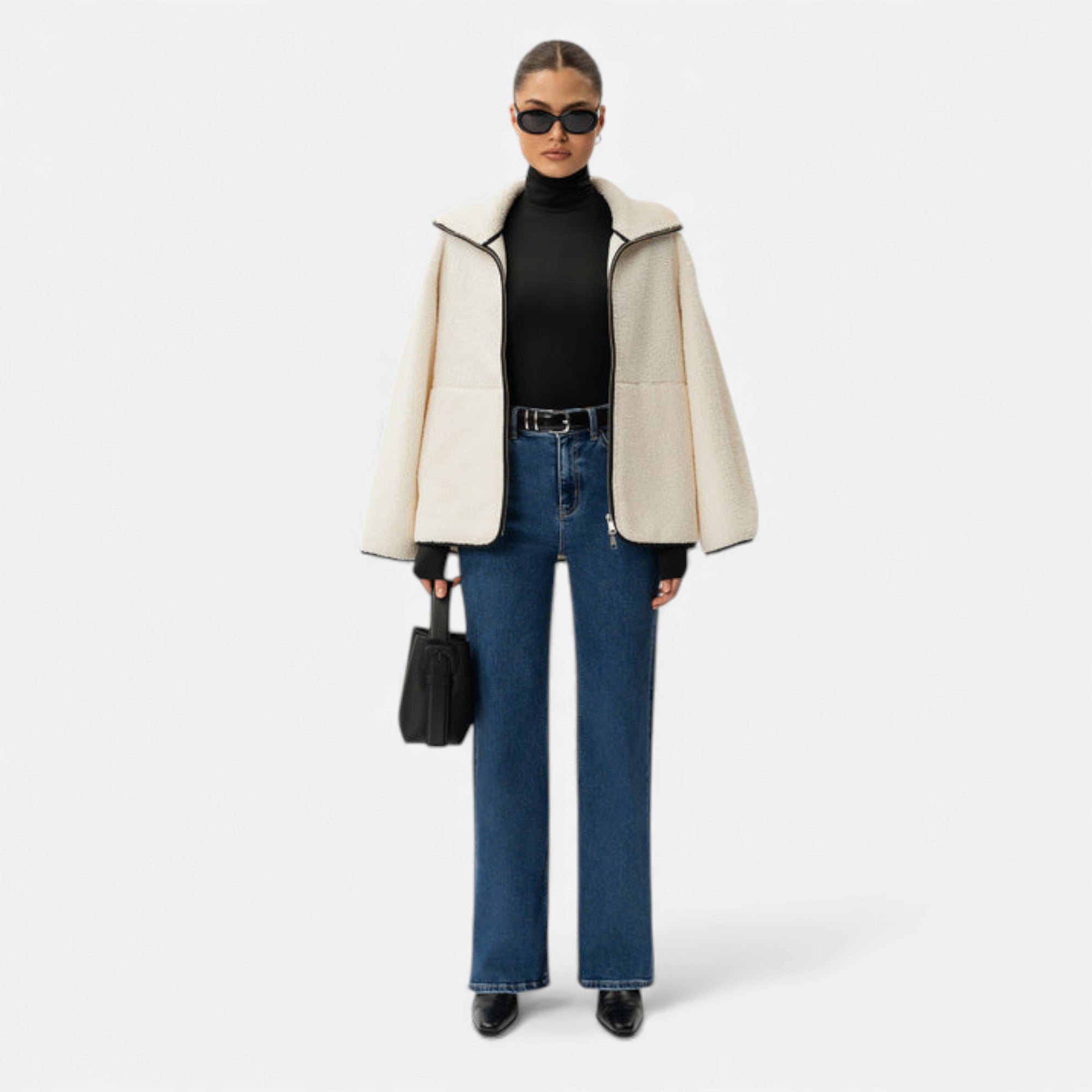 Lunéaya | Women’s Heritage-Weave Wide-Leg Denim