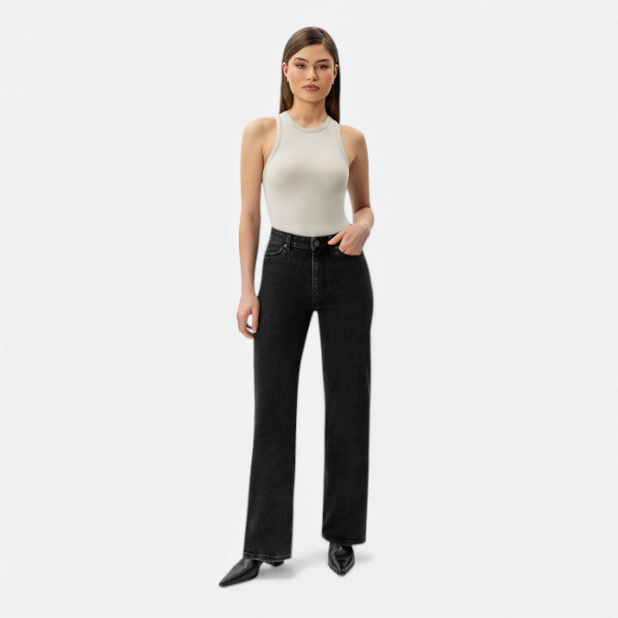 Lunéaya | Women’s Heritage-Weave Wide-Leg Denim