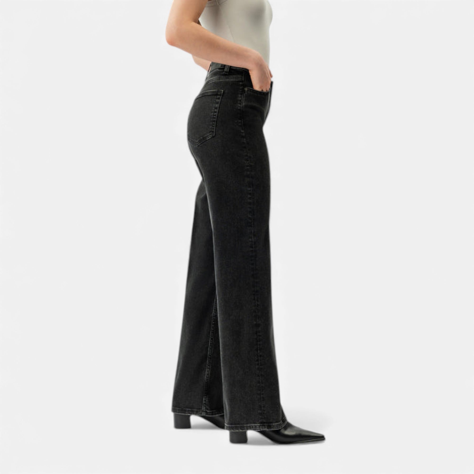 Lunéaya | Women’s Heritage-Weave Wide-Leg Denim