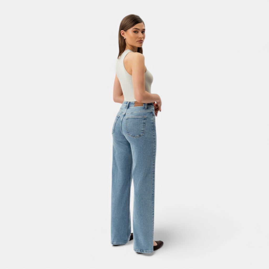 Lunéaya | Women’s Heritage-Weave Wide-Leg Denim