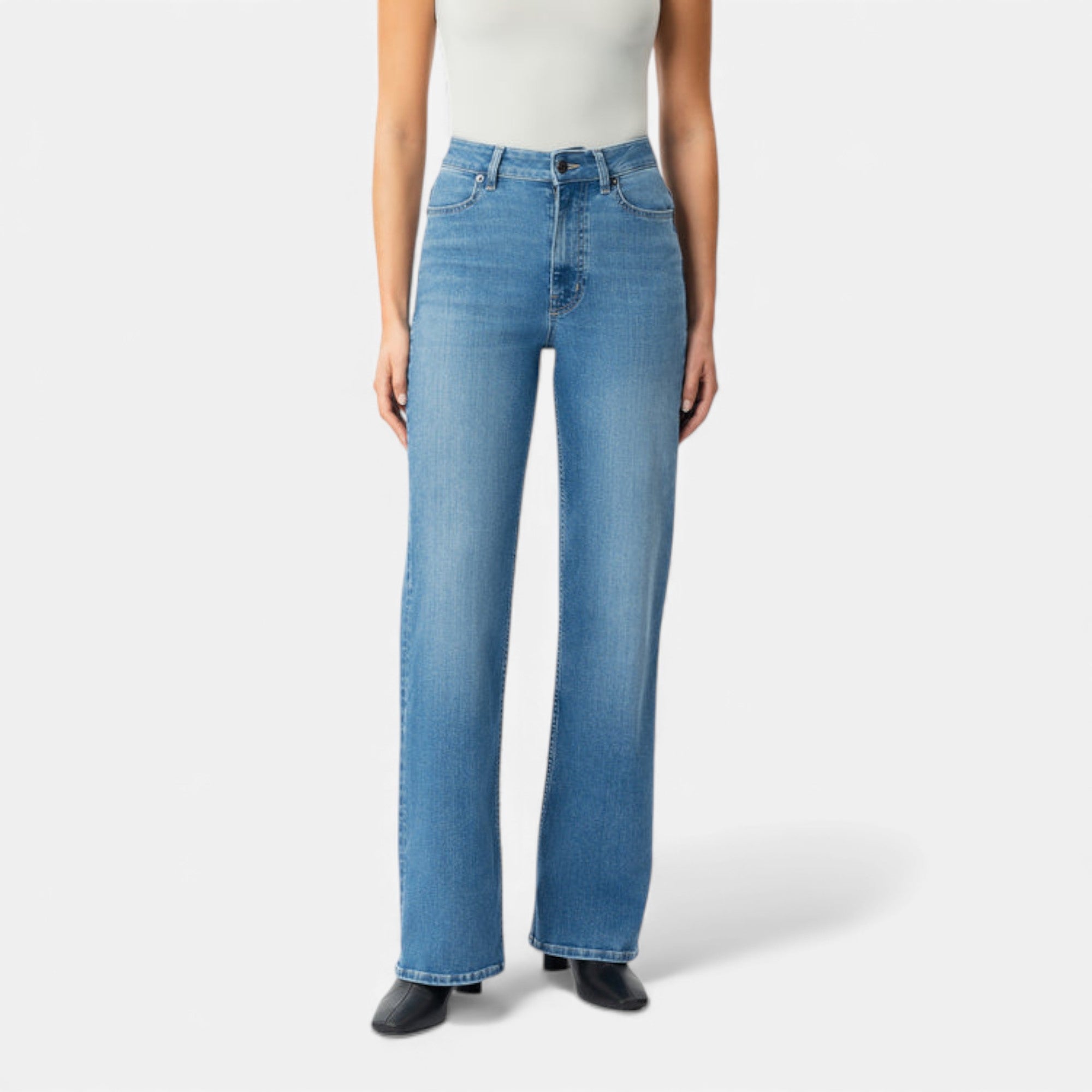 Lunéaya | Women’s Heritage-Weave Wide-Leg Denim