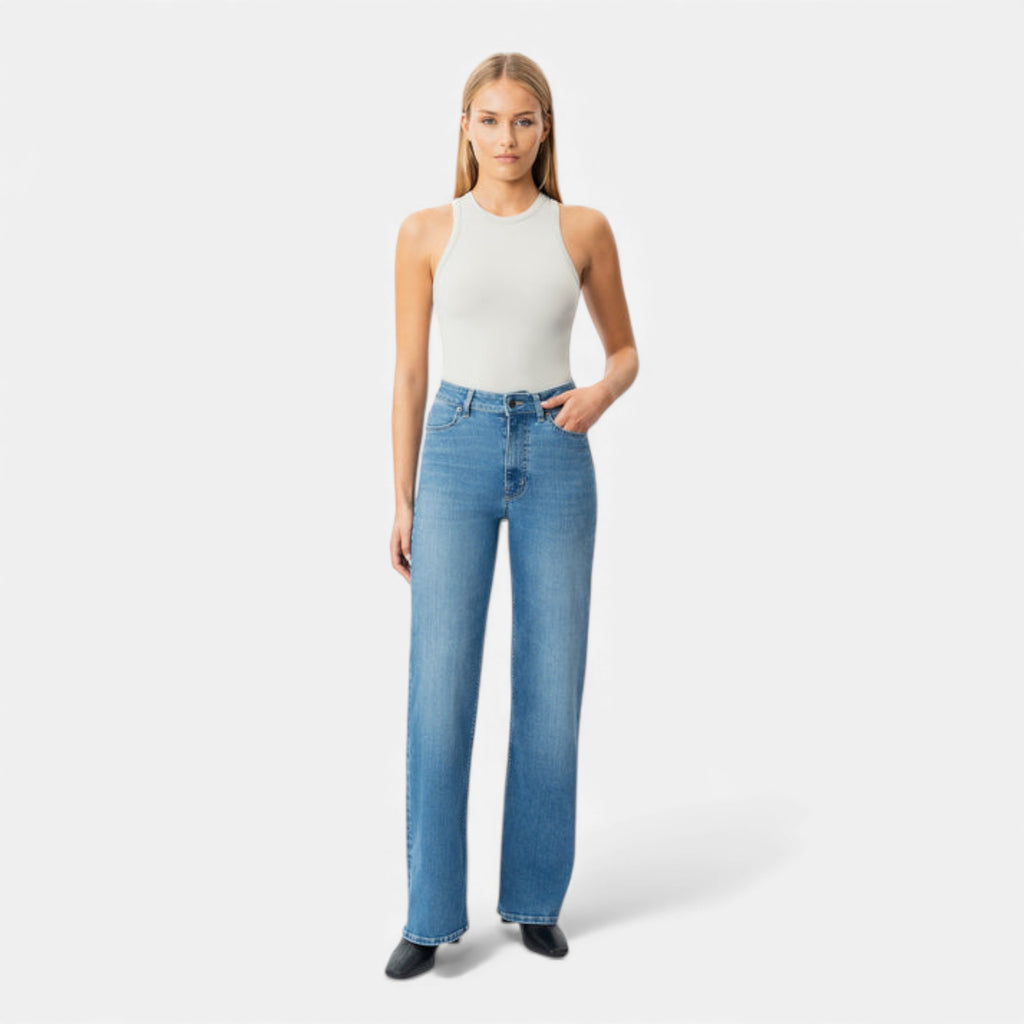 Lunéaya | Women’s Heritage-Weave Wide-Leg Denim