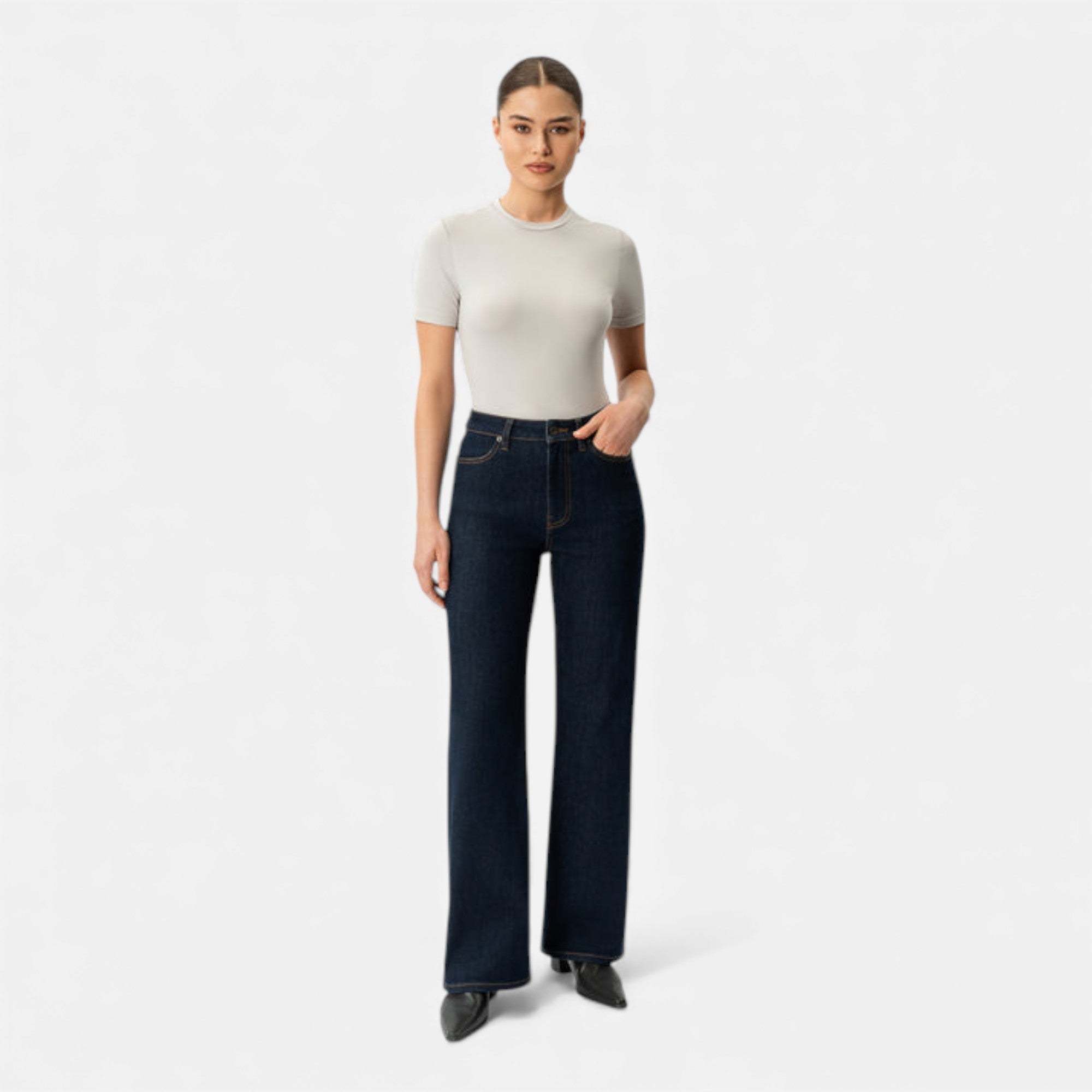 Lunéaya | Women’s Heritage-Weave Wide-Leg Denim