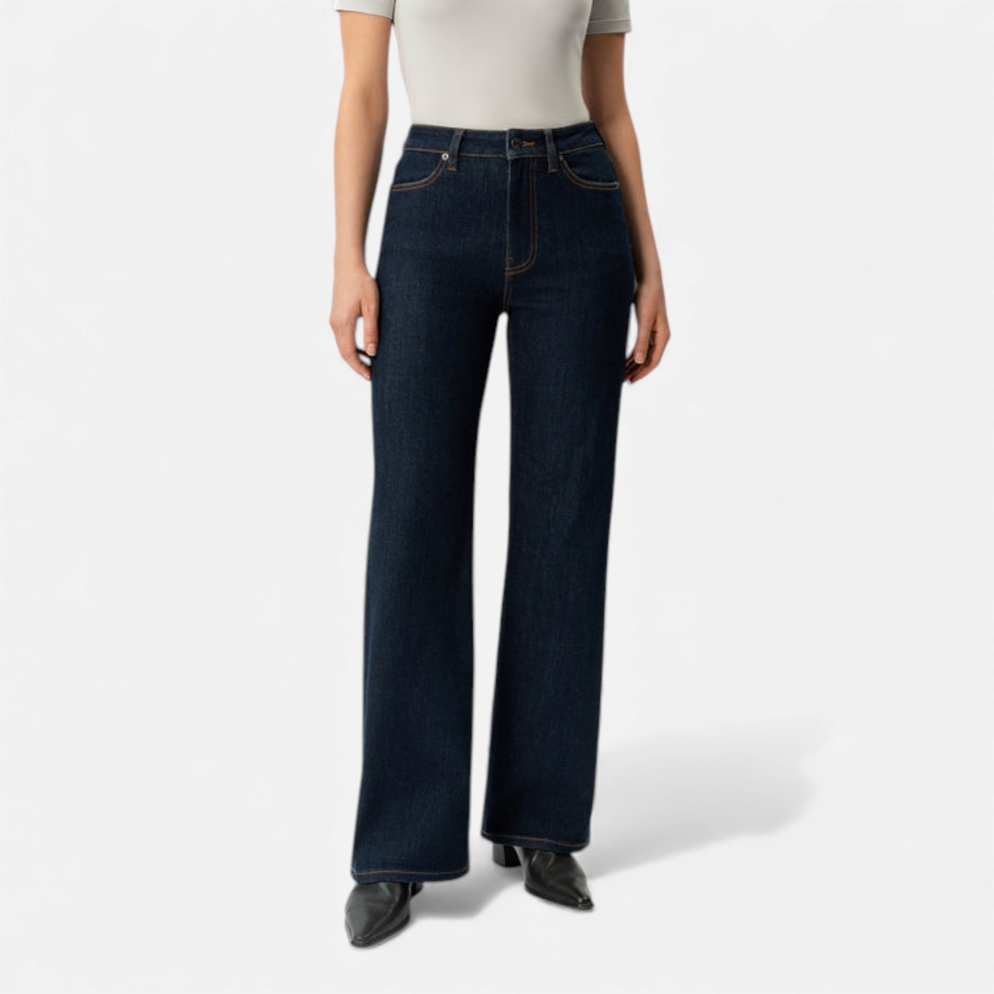 Lunéaya | Women’s Heritage-Weave Wide-Leg Denim