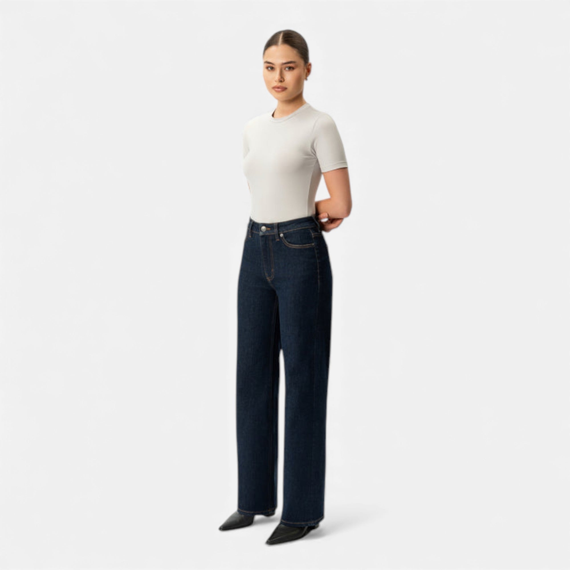 Lunéaya | Women’s Heritage-Weave Wide-Leg Denim