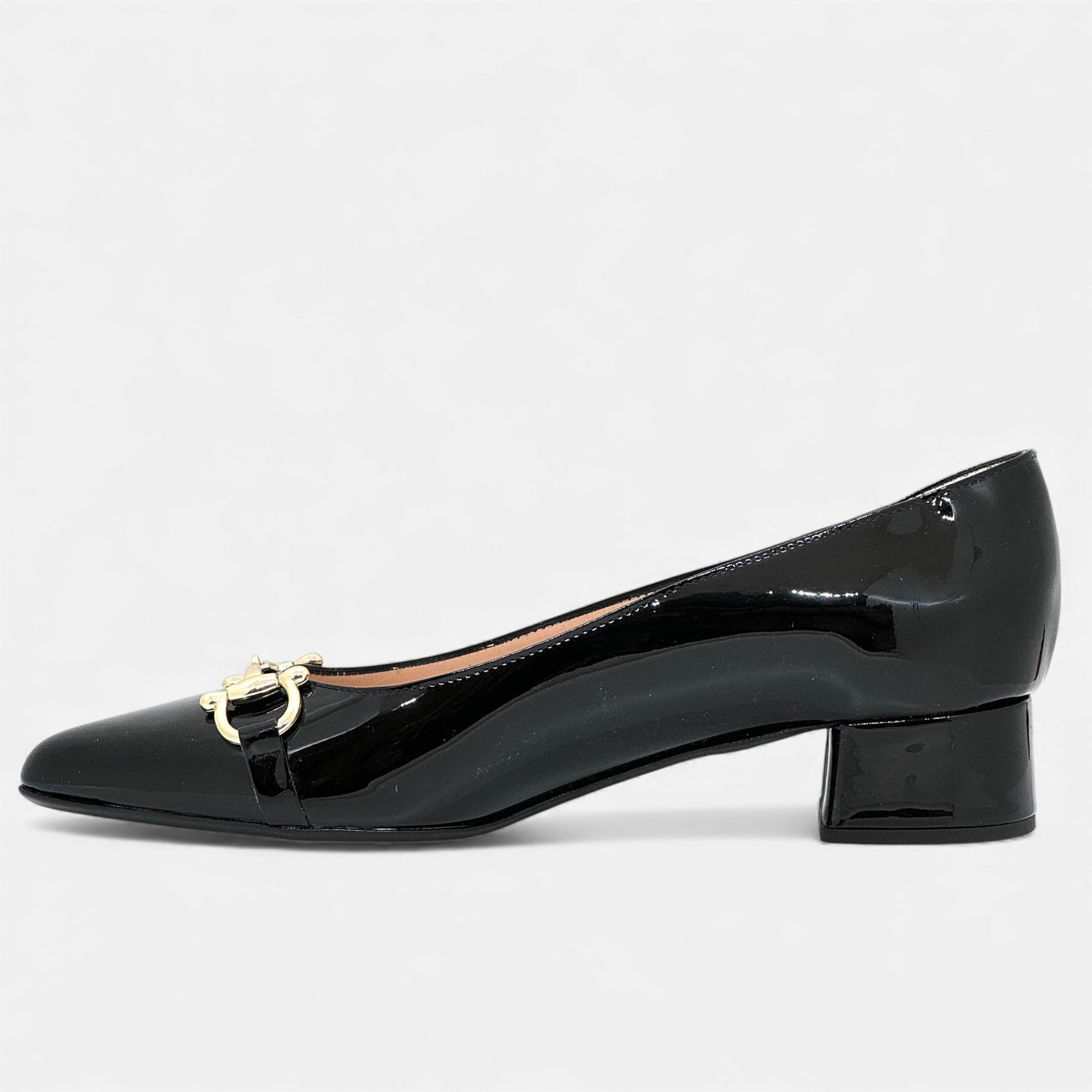 Lunéaya | Women’s Patent Low Block Heel