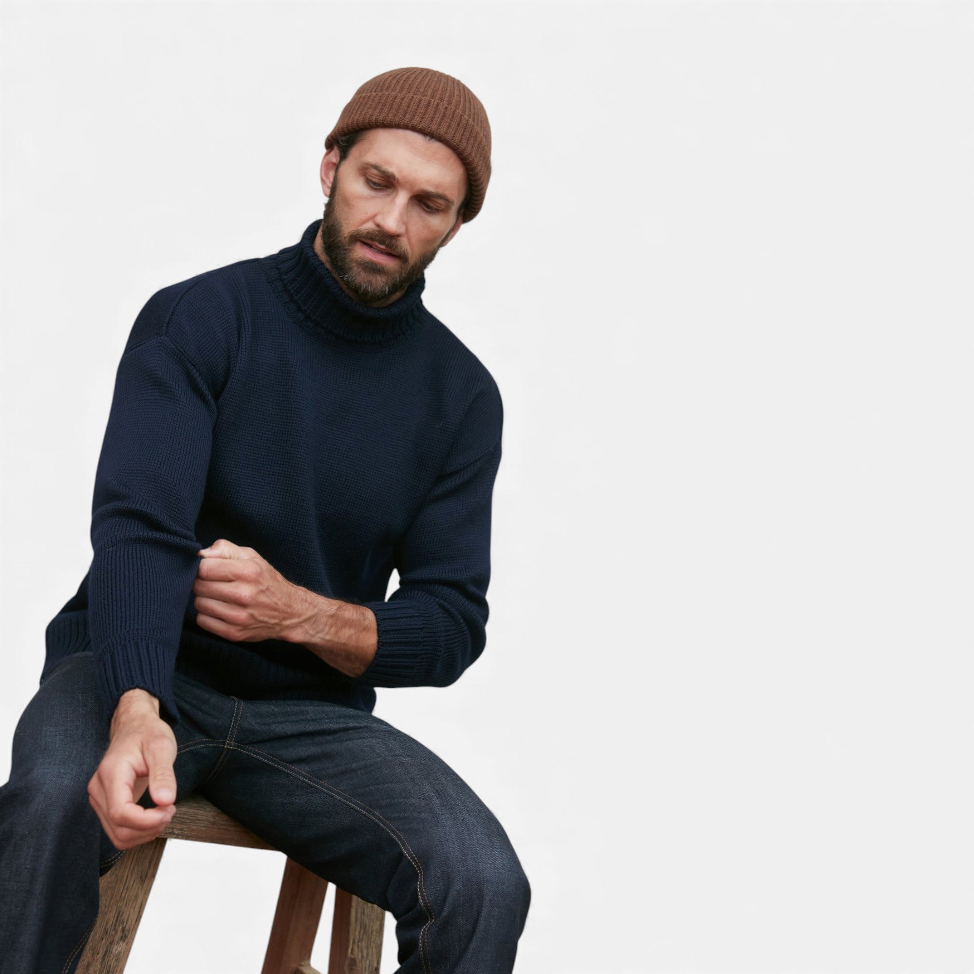 Lunéaya | Men’s Roll‑Neck Jumper