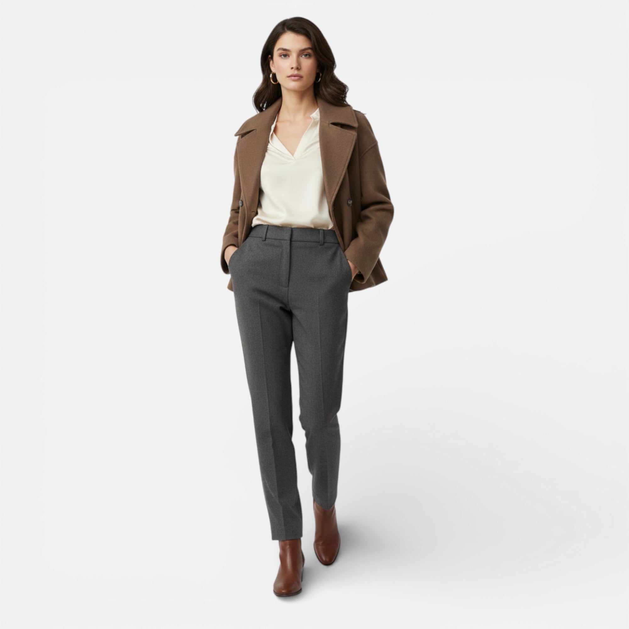 Lunéaya | Women's Cropped Coat