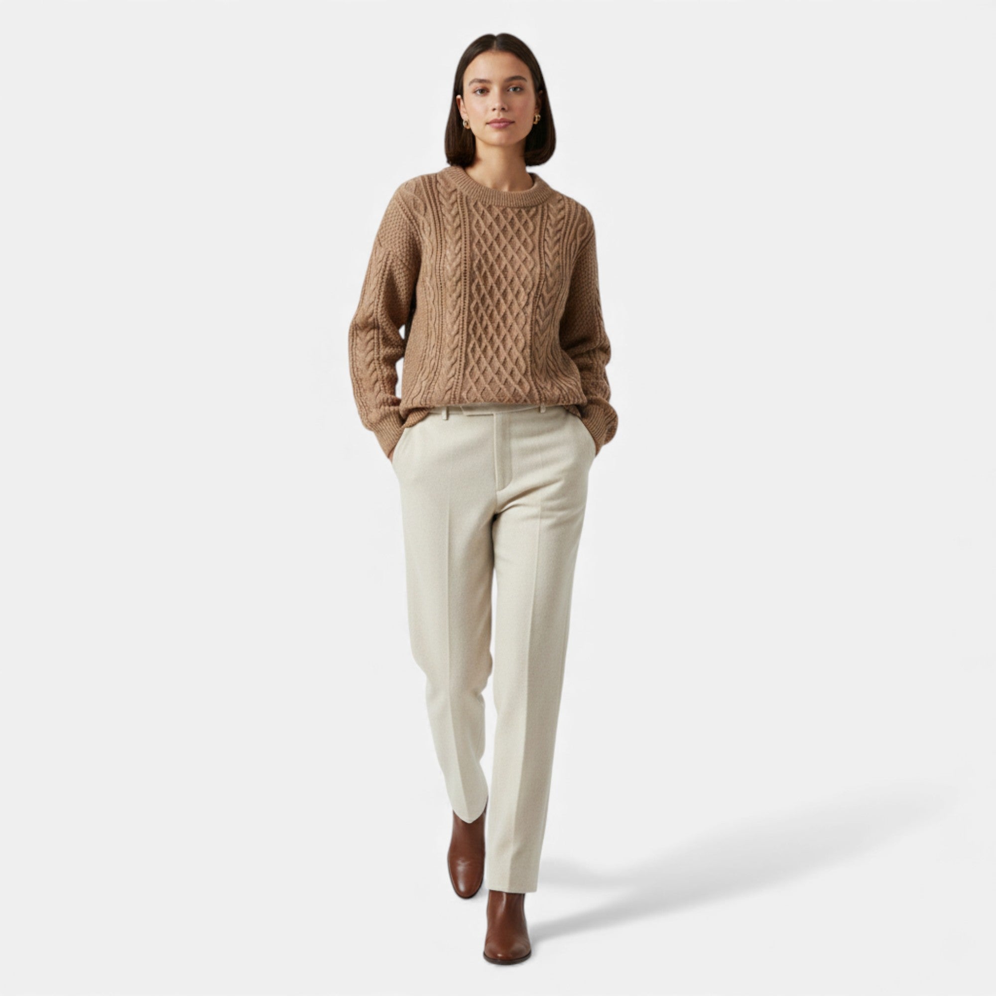Lunéaya | Women’s Cable‑Knit Jumper