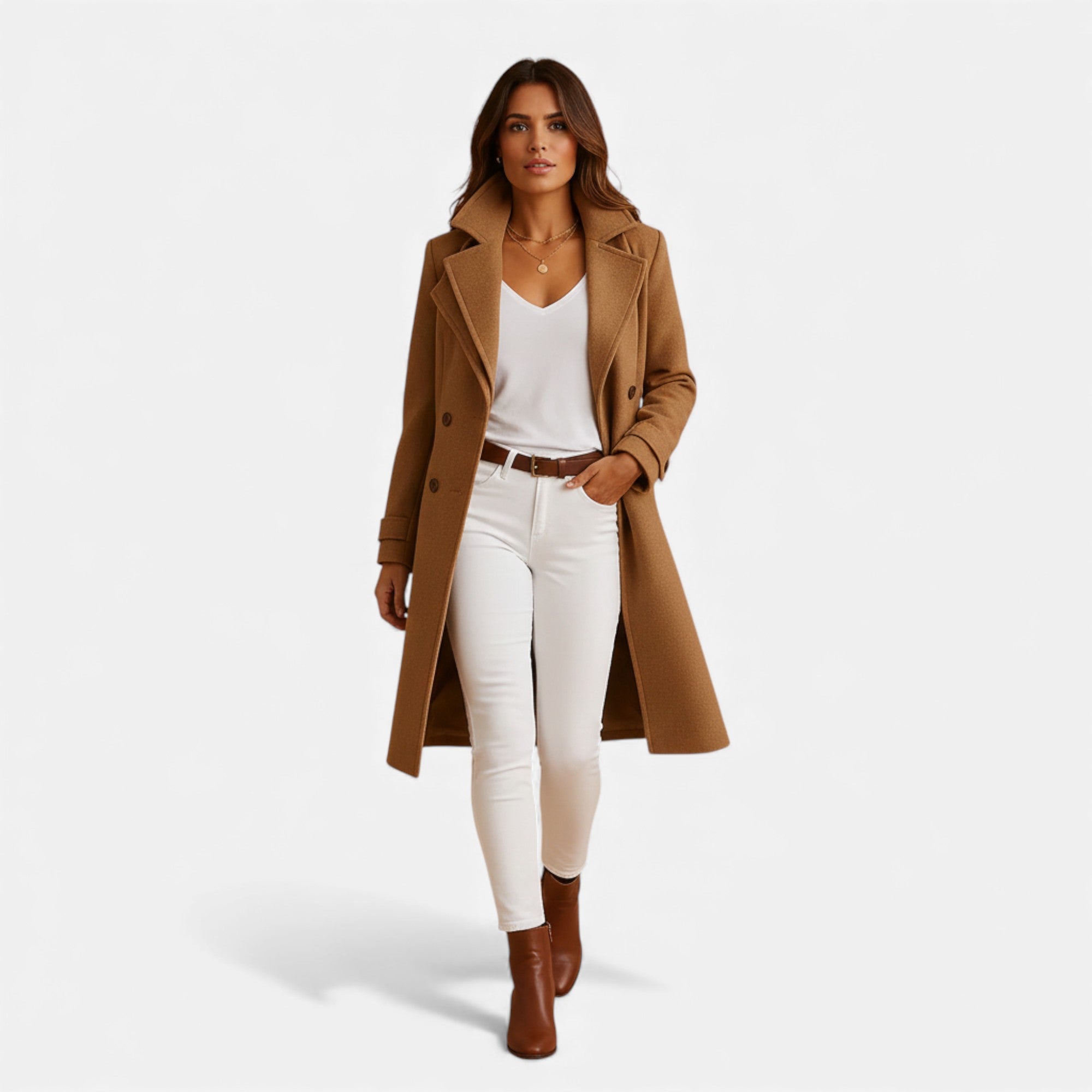 Lunéaya | Women’s Heritage Long Wool Overcoat