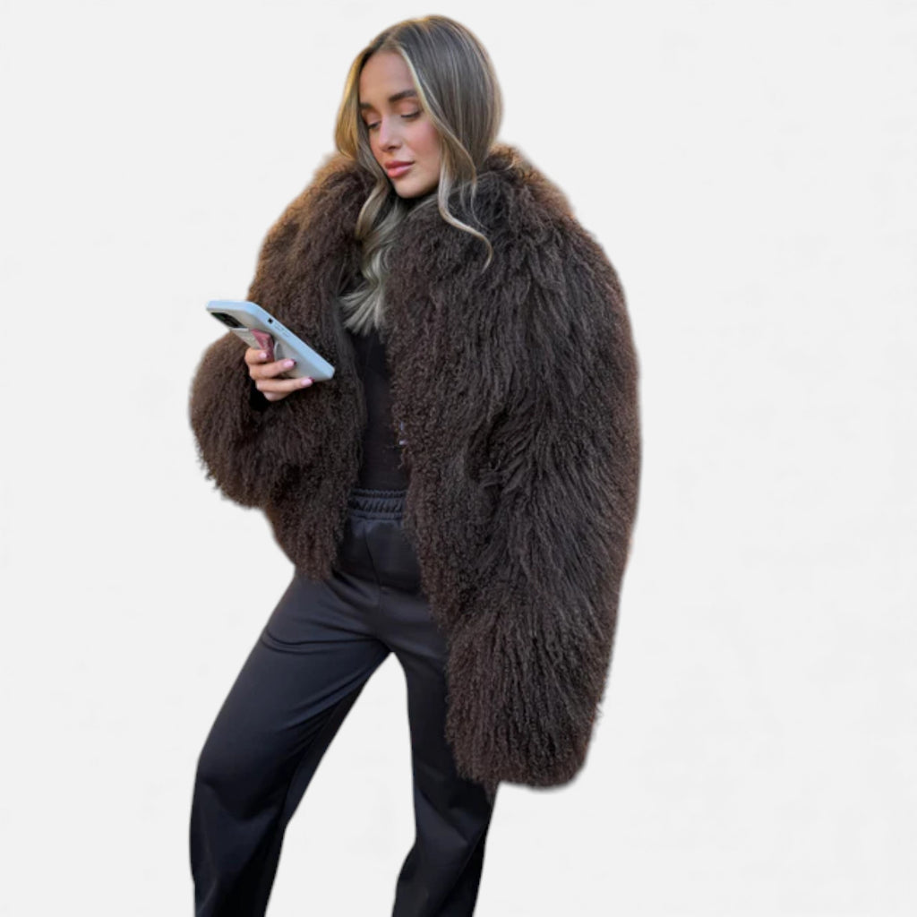 Lunéaya | Women’s Mongolian Lamb Fur Coat