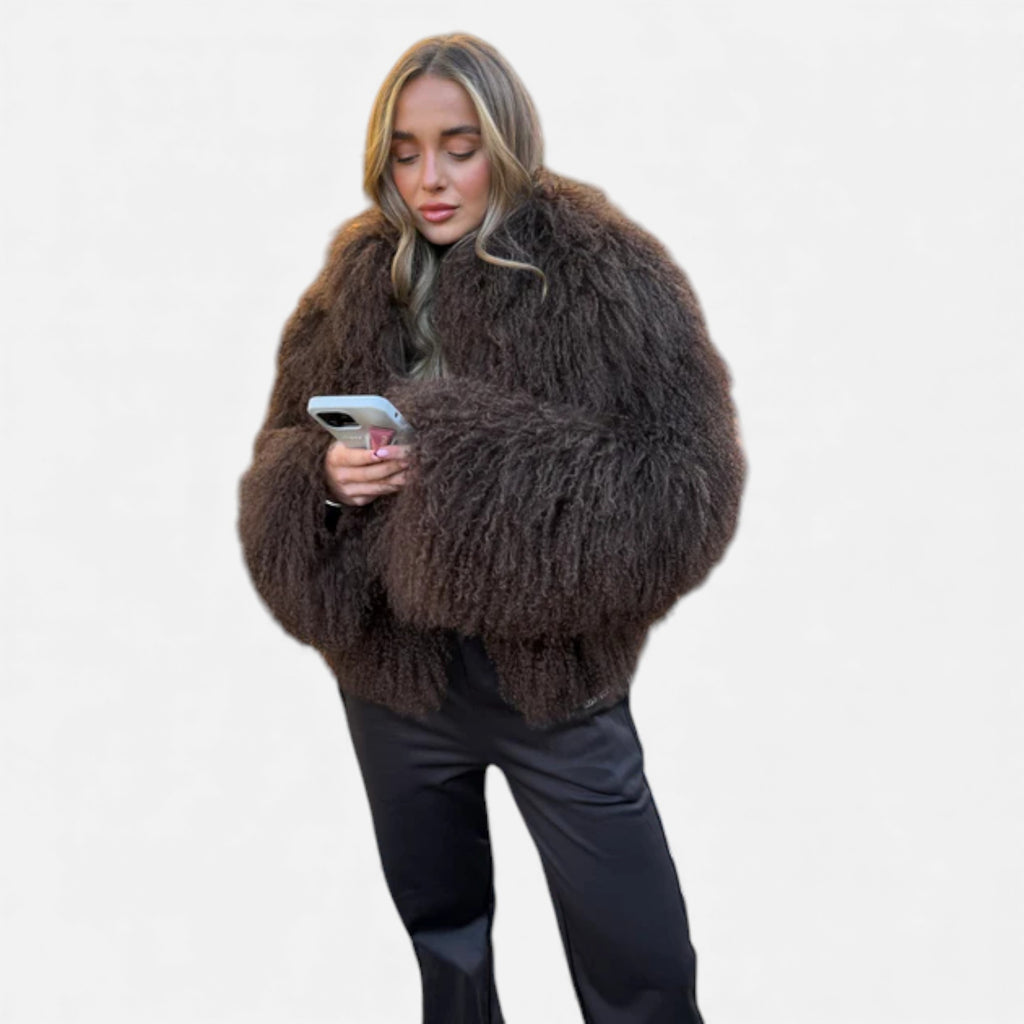 Lunéaya | Women’s Mongolian Lamb Fur Coat