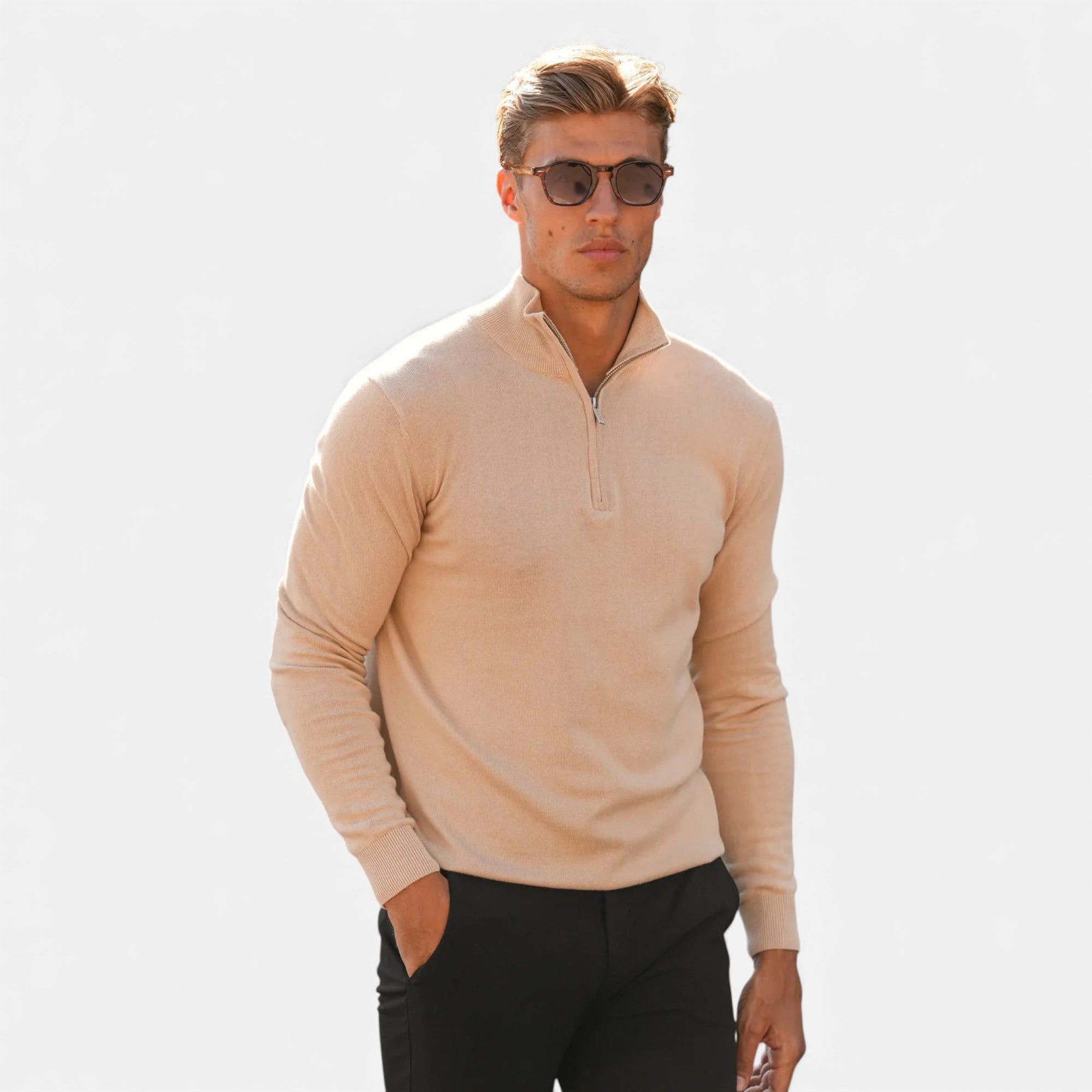 Lunéaya | Men’s Half-Zip Sweater