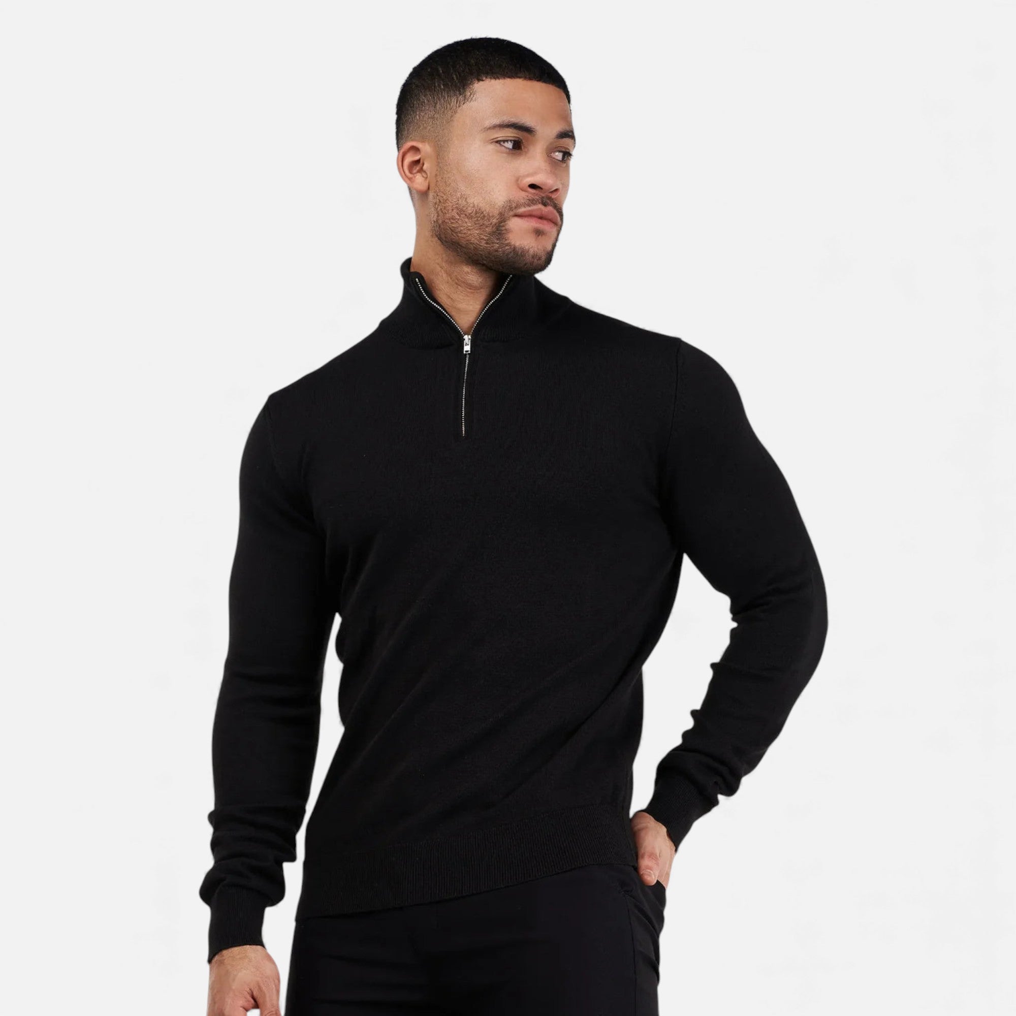 Lunéaya | Men’s Half-Zip Sweater