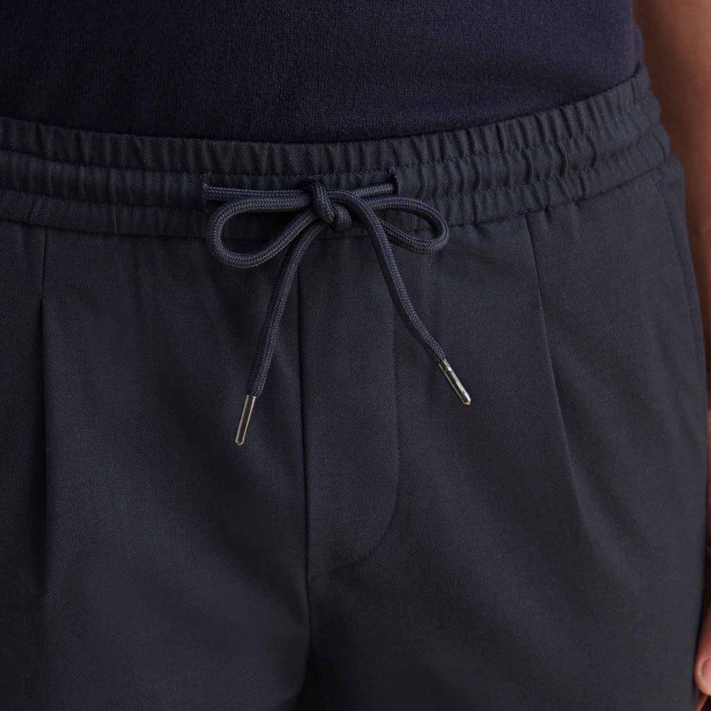 Lunéaya | Men’s Tailored Travel Trousers (Navy Bi-Stretch)