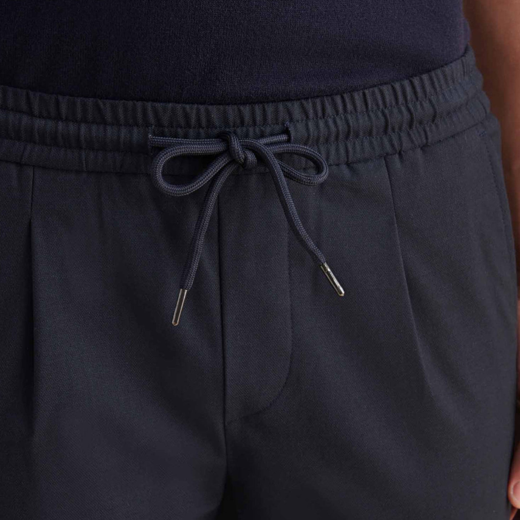 Lunéaya | Men’s Tailored Travel Trousers (Navy Bi-Stretch)