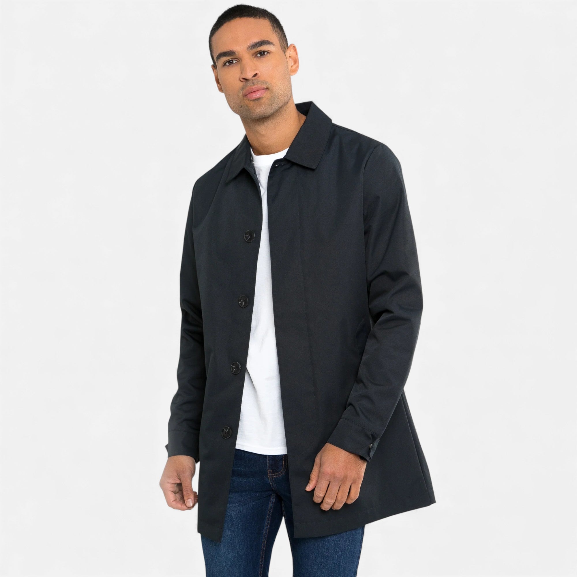 Lunéaya | Men’s Heritage Shower-proof Longline Mac