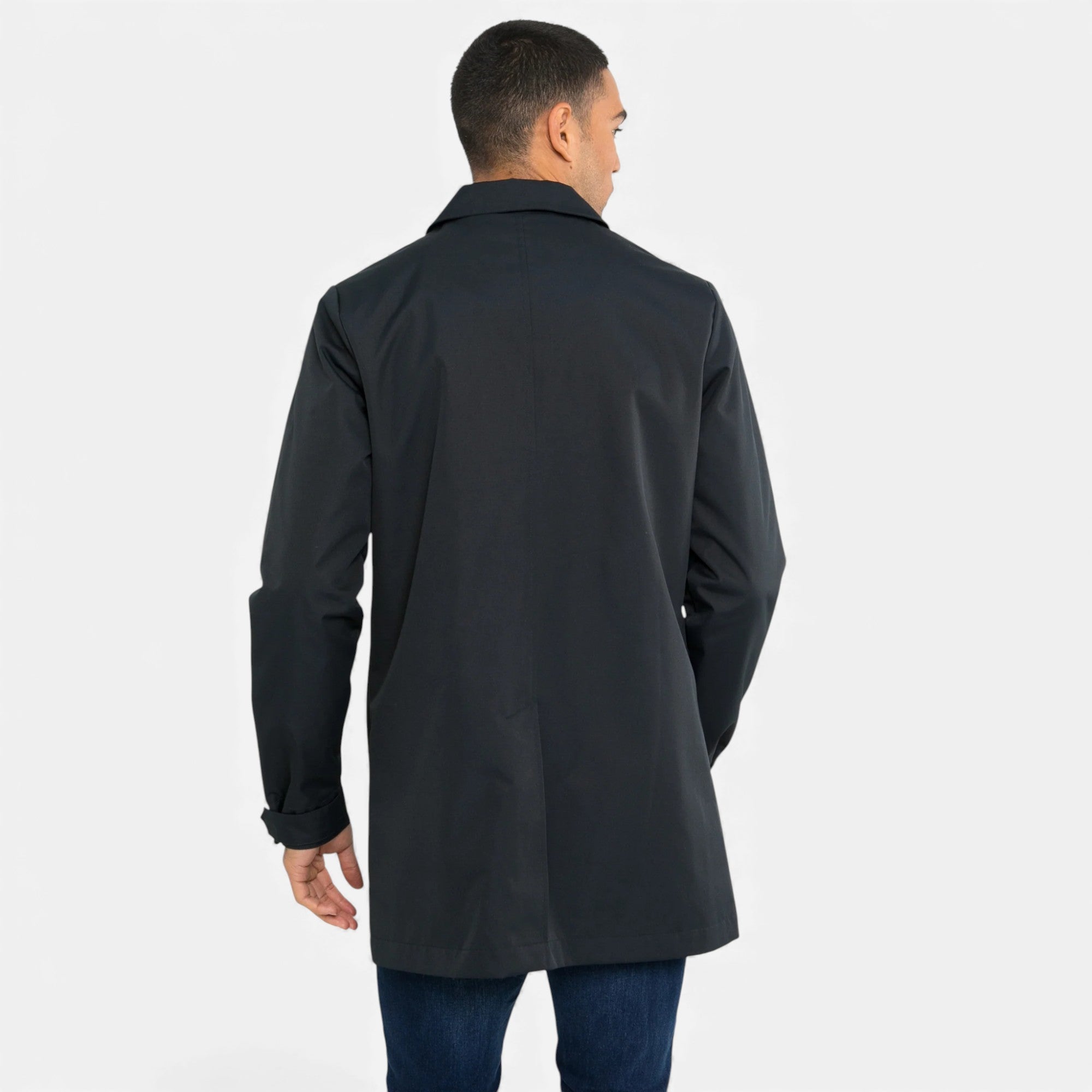 Lunéaya | Men’s Heritage Shower-proof Longline Mac