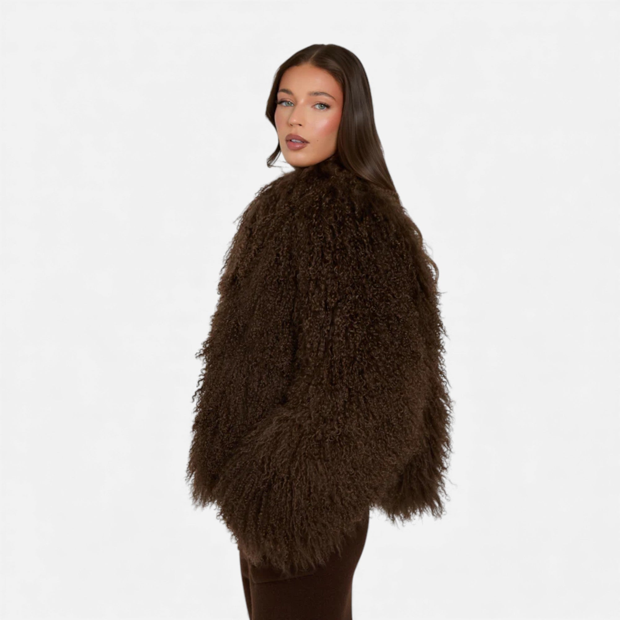Lunéaya | Women’s Mongolian Lamb Fur Coat
