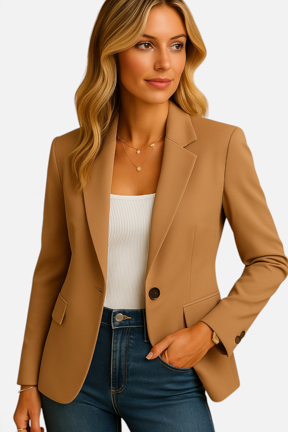 Luneaya | Women’s Tailored Stretch Blazer