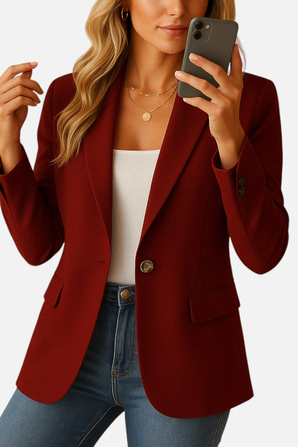 Luneaya | Women’s Tailored Stretch Blazer