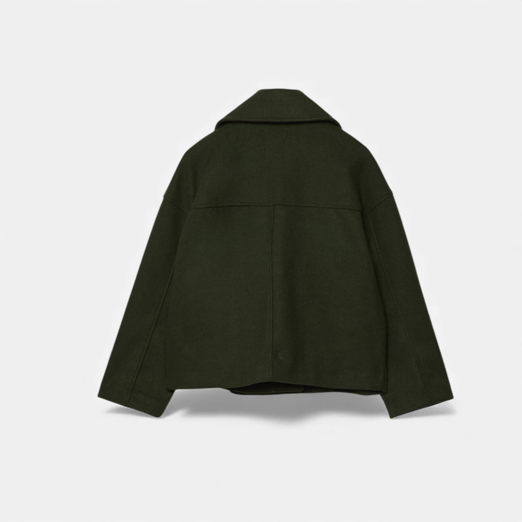 Lunéaya | Women’s Wool Cropped Peacoat