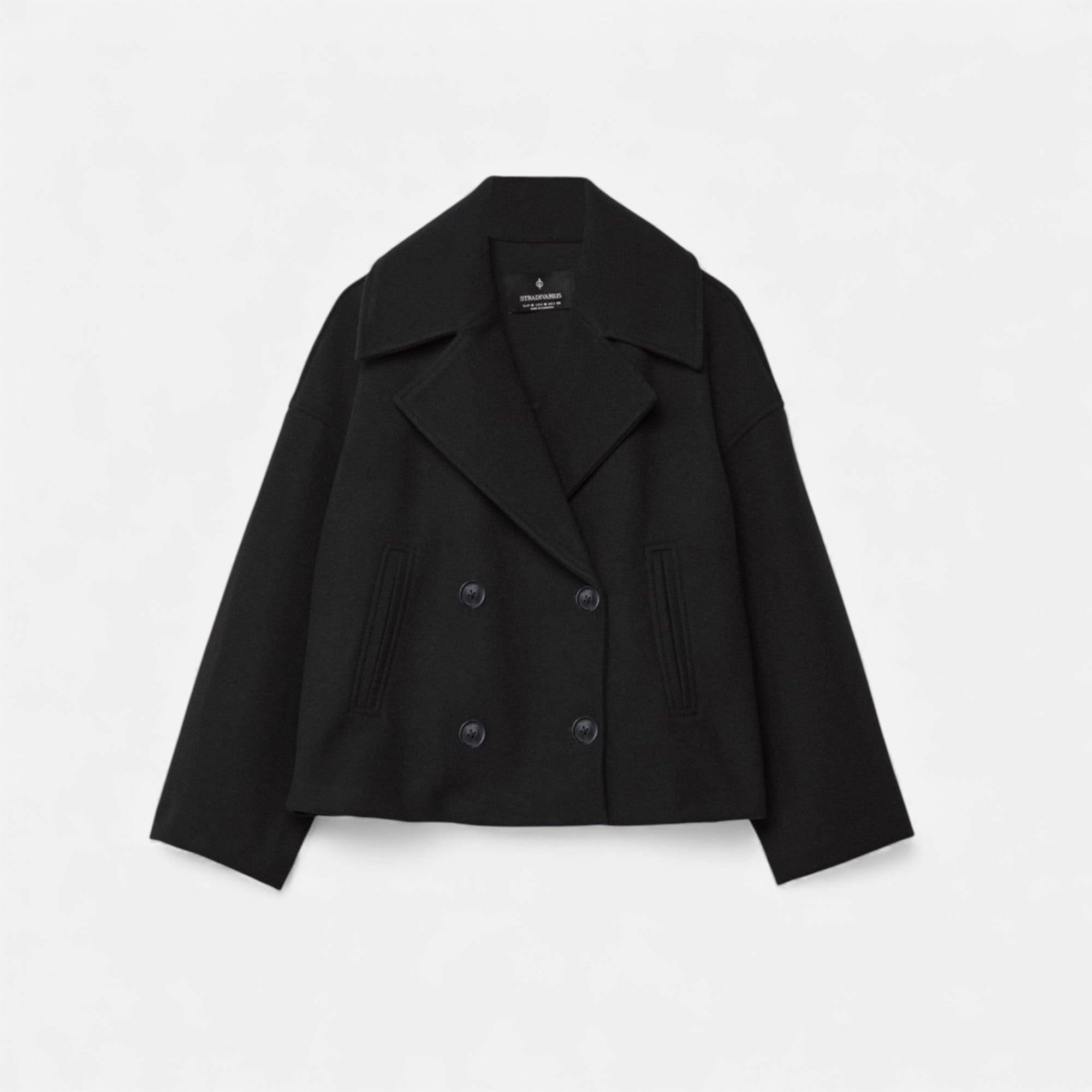 Lunéaya | Women’s Wool Cropped Peacoat
