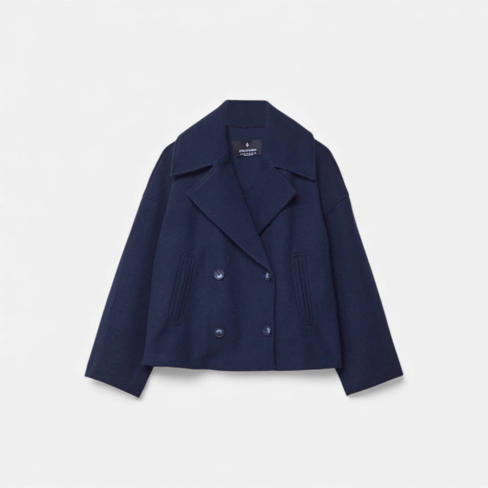 Lunéaya | Women’s Wool Cropped Peacoat