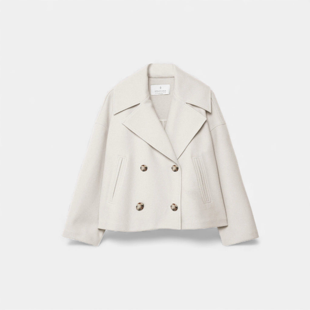 Lunéaya | Women’s Wool Cropped Peacoat