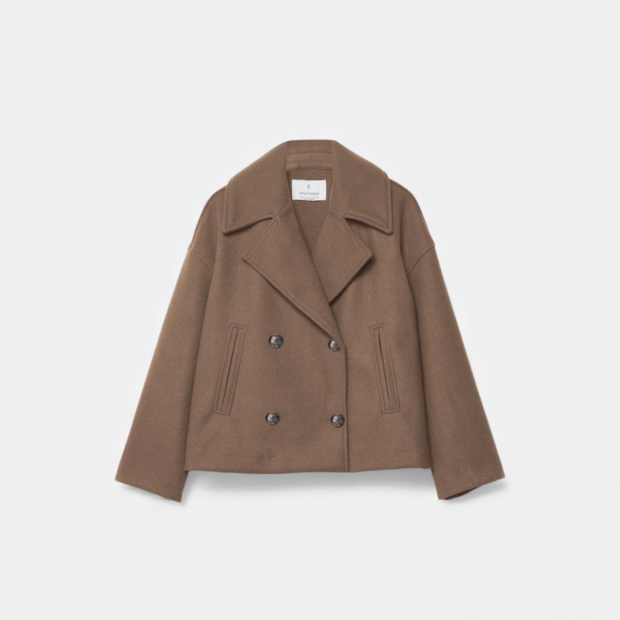 Lunéaya | Women’s Wool Cropped Peacoat