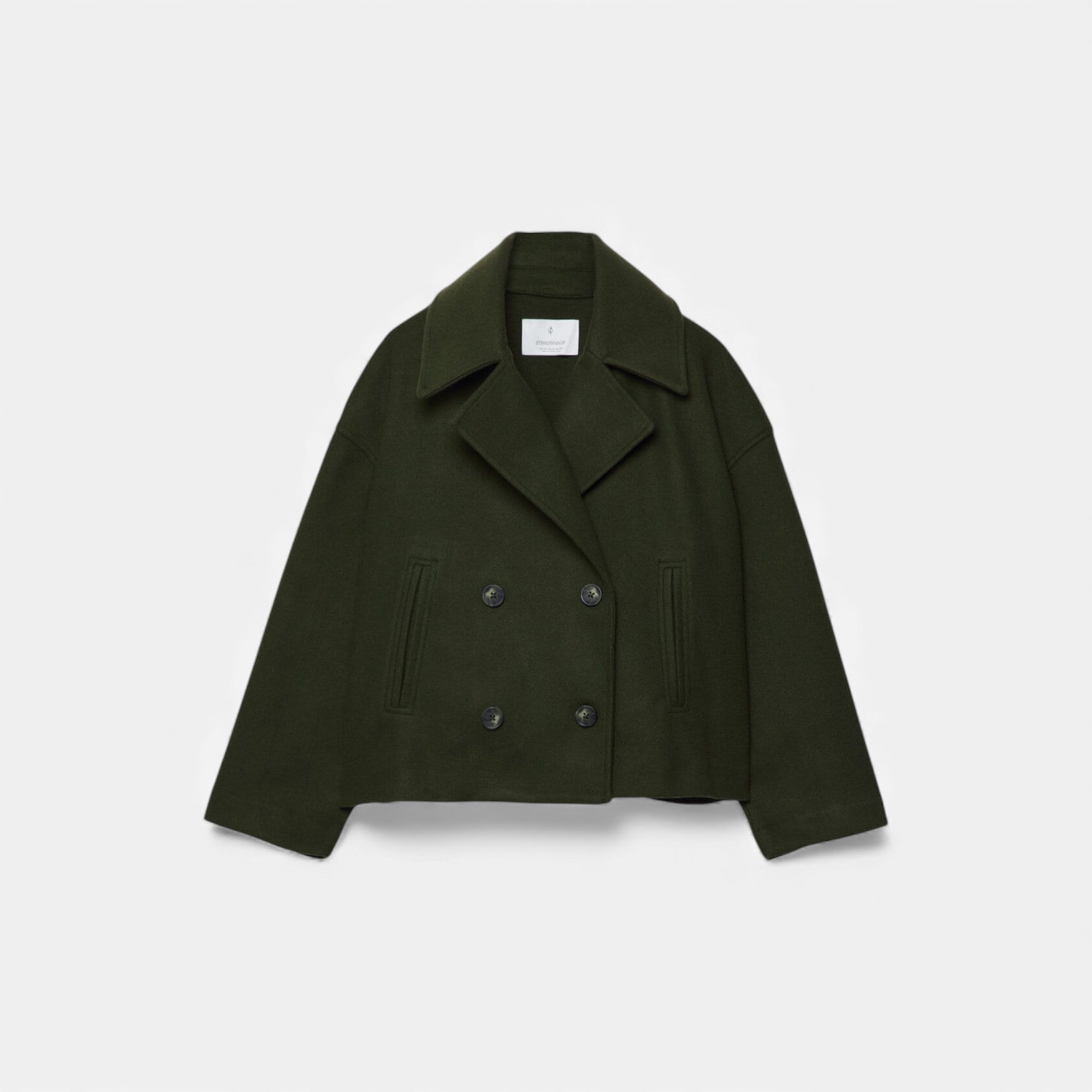 Lunéaya | Women’s Wool Cropped Peacoat
