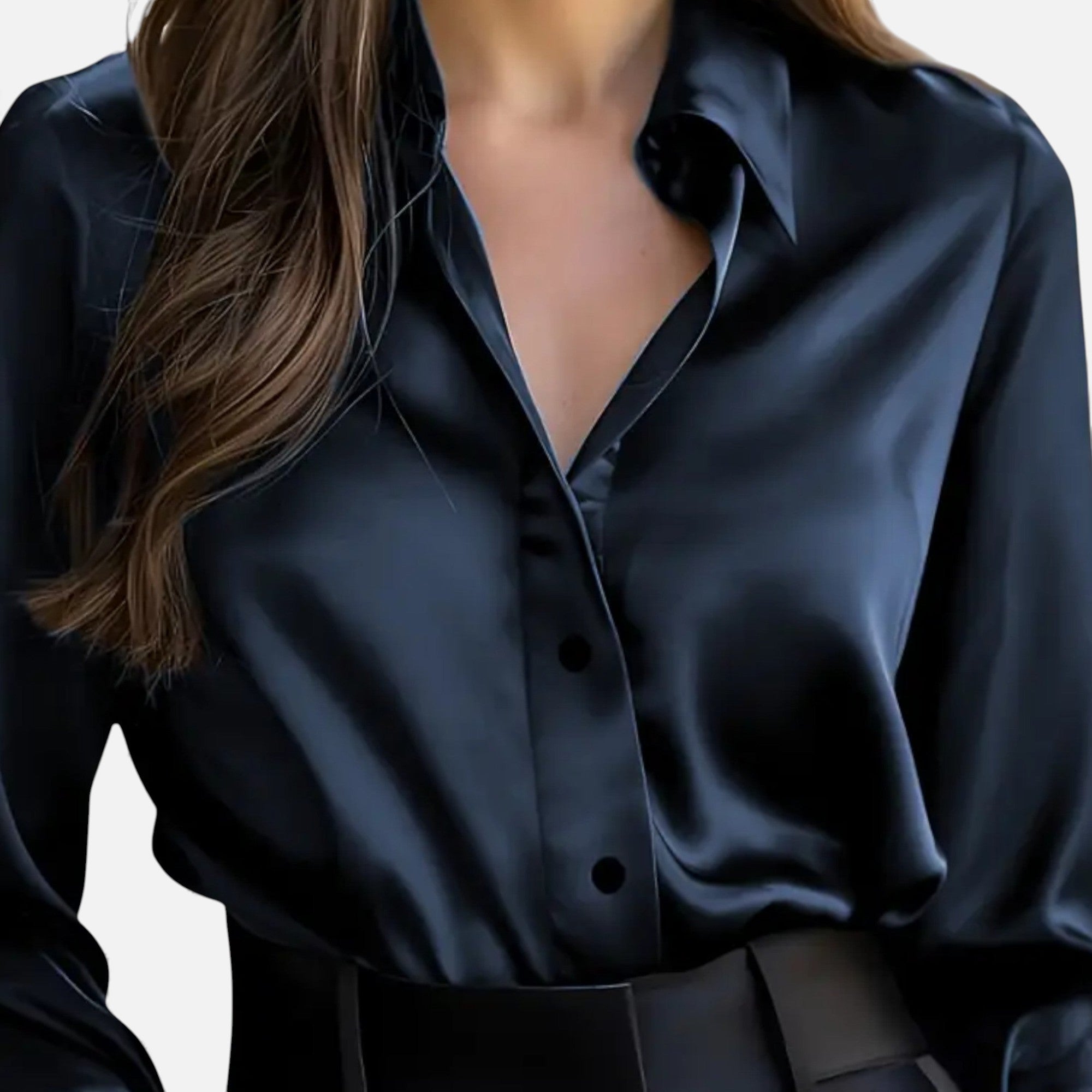 Lunéaya | Women’s Satin Blouse in Regency Silhouette