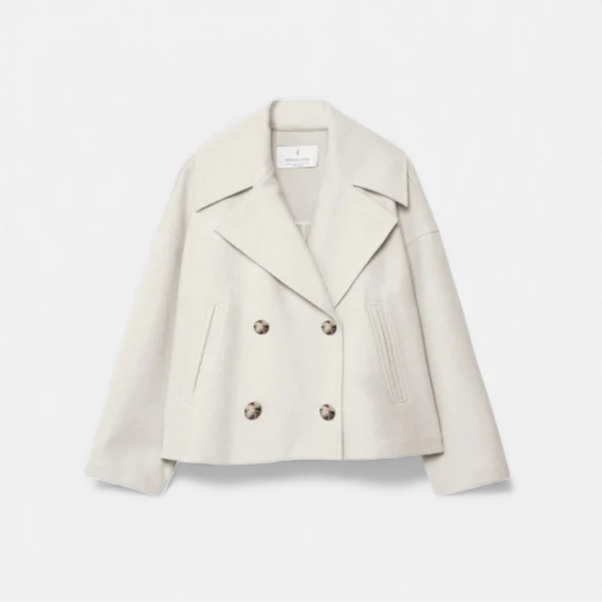 Lunéaya | Women’s Double-Breasted Wool Coat (Heritage Tailored)