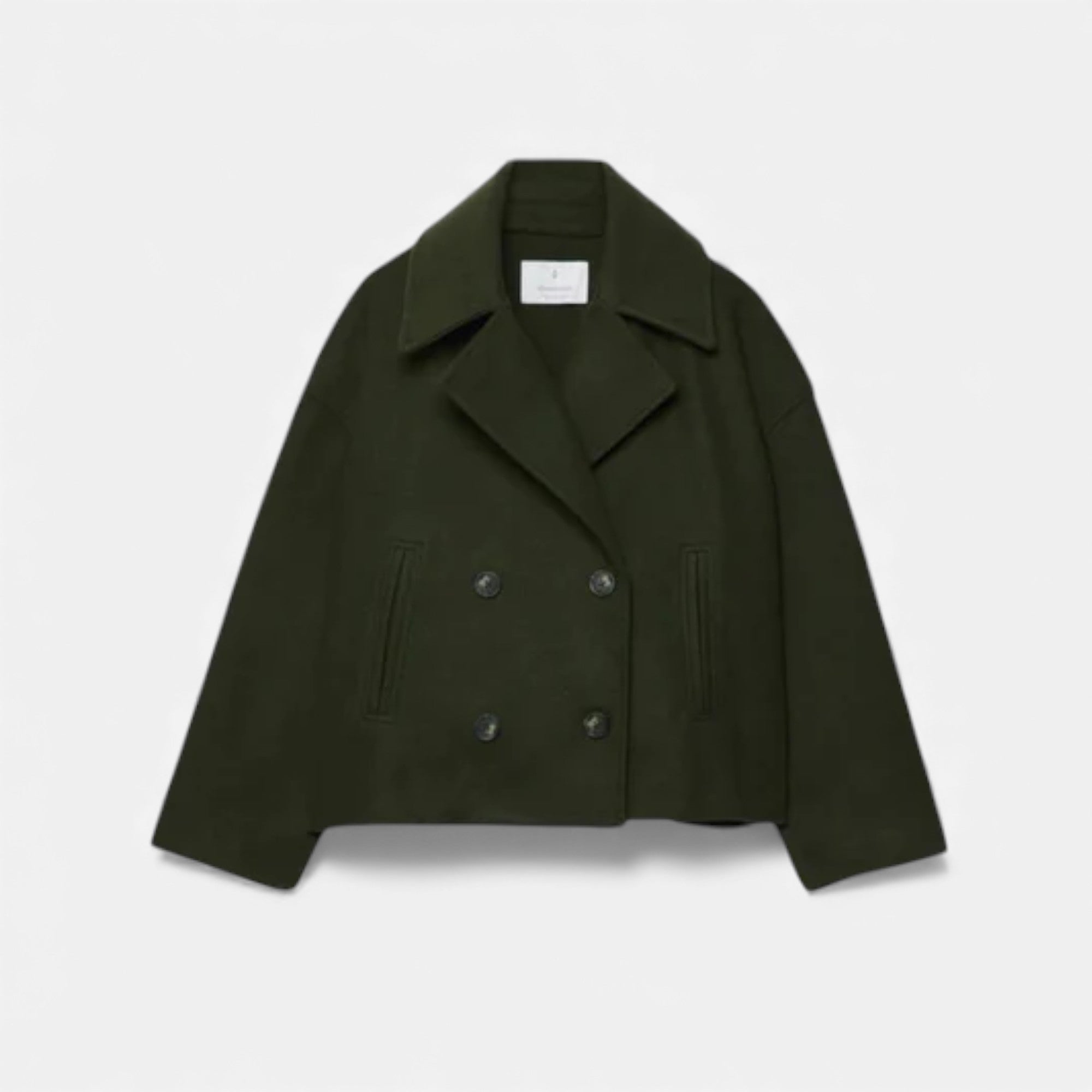 Lunéaya | Women’s Double-Breasted Wool Coat (Heritage Tailored)