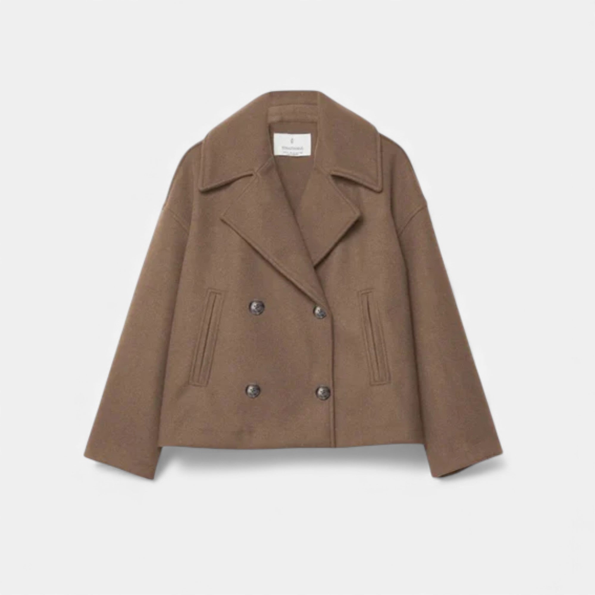 Lunéaya | Women’s Double-Breasted Wool Coat (Heritage Tailored)