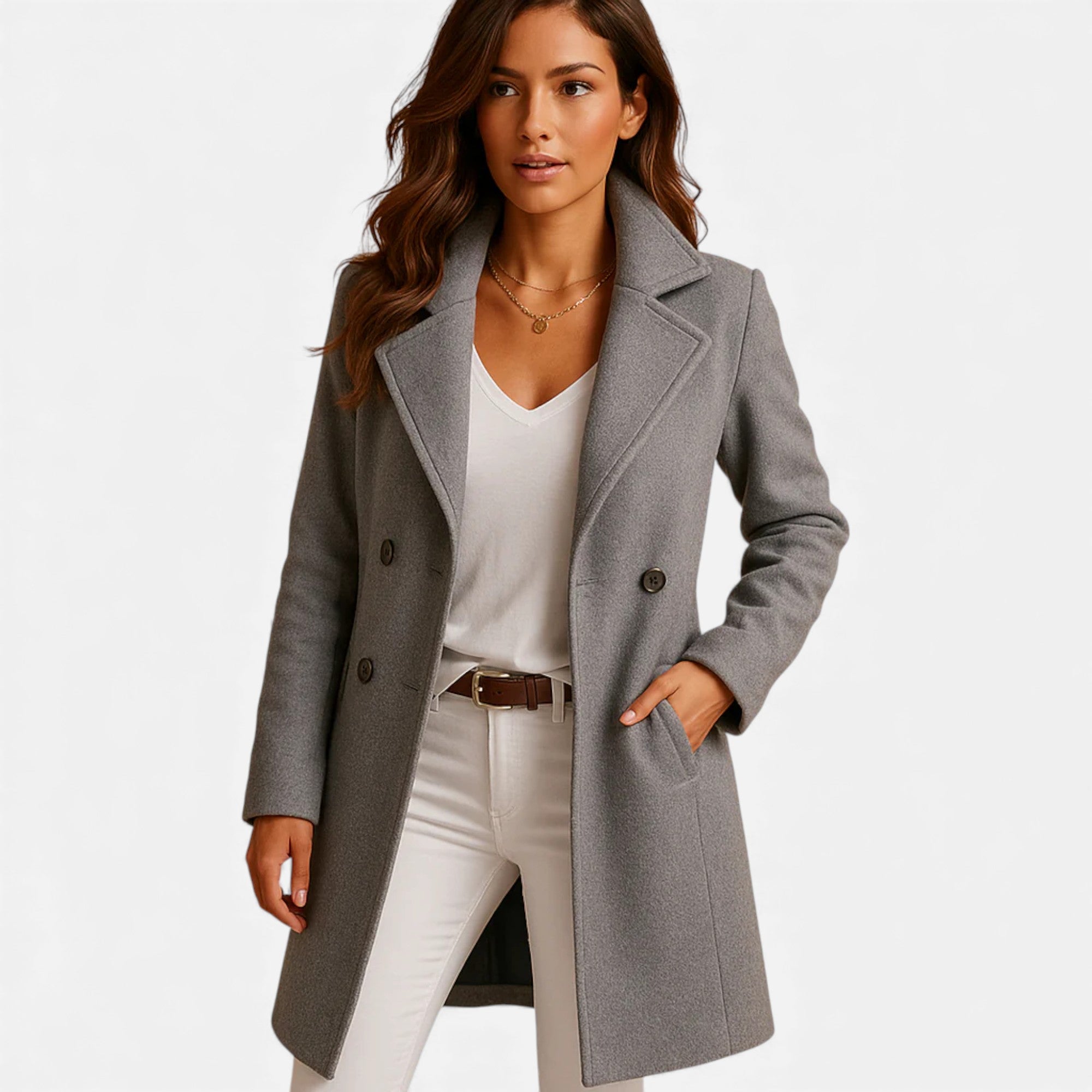 Lunéaya | Women’s Heritage Long Wool Overcoat