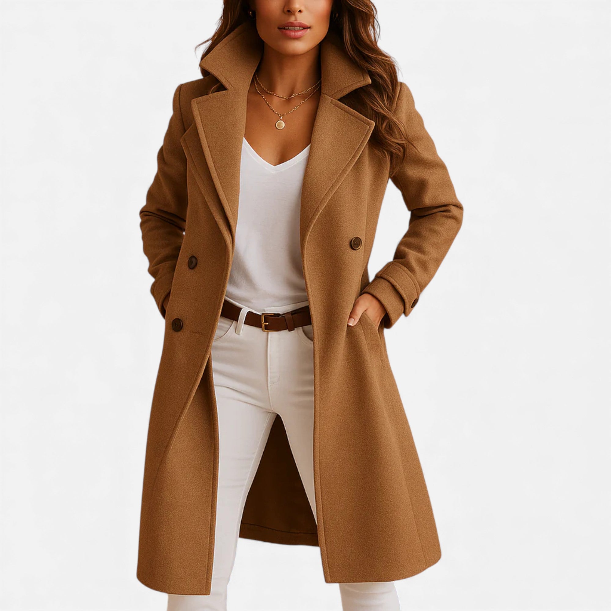 Lunéaya | Women’s Heritage Long Wool Overcoat