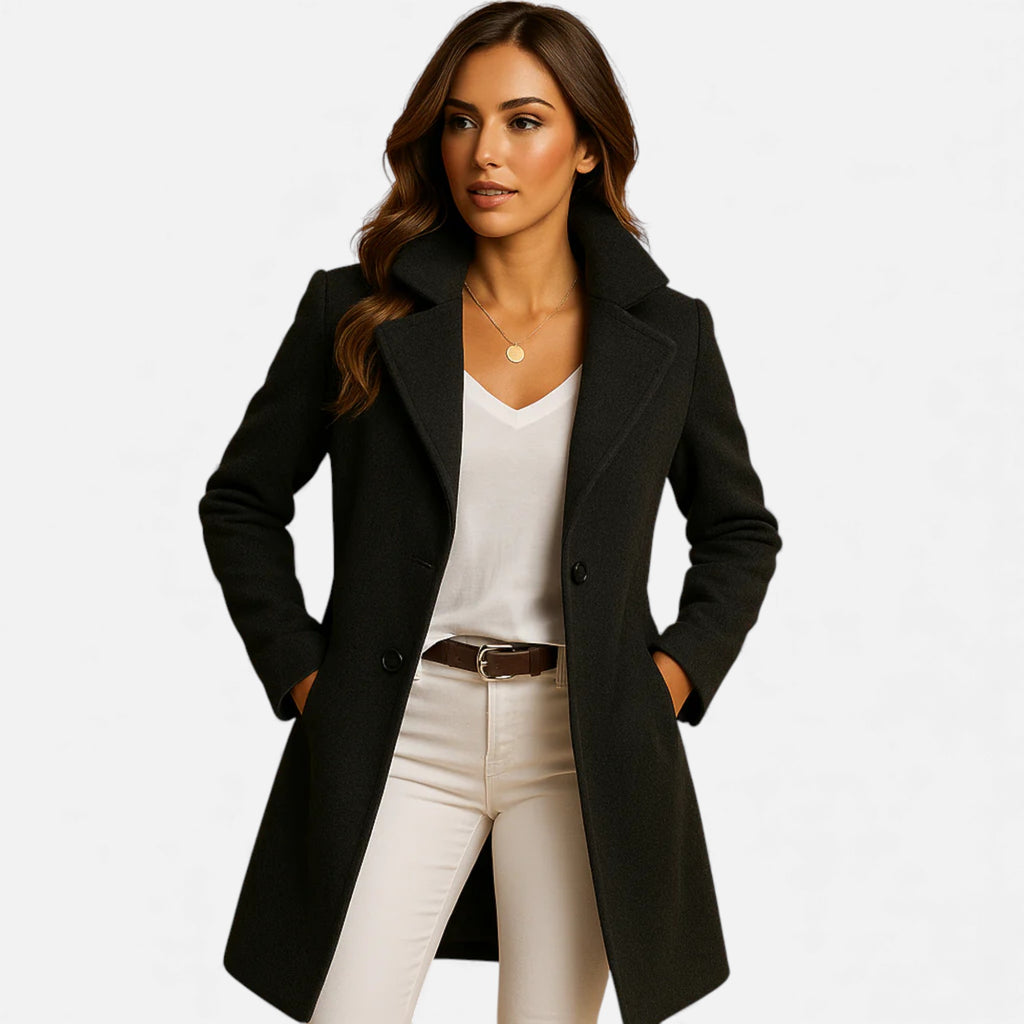 Lunéaya | Women’s Heritage Long Wool Overcoat