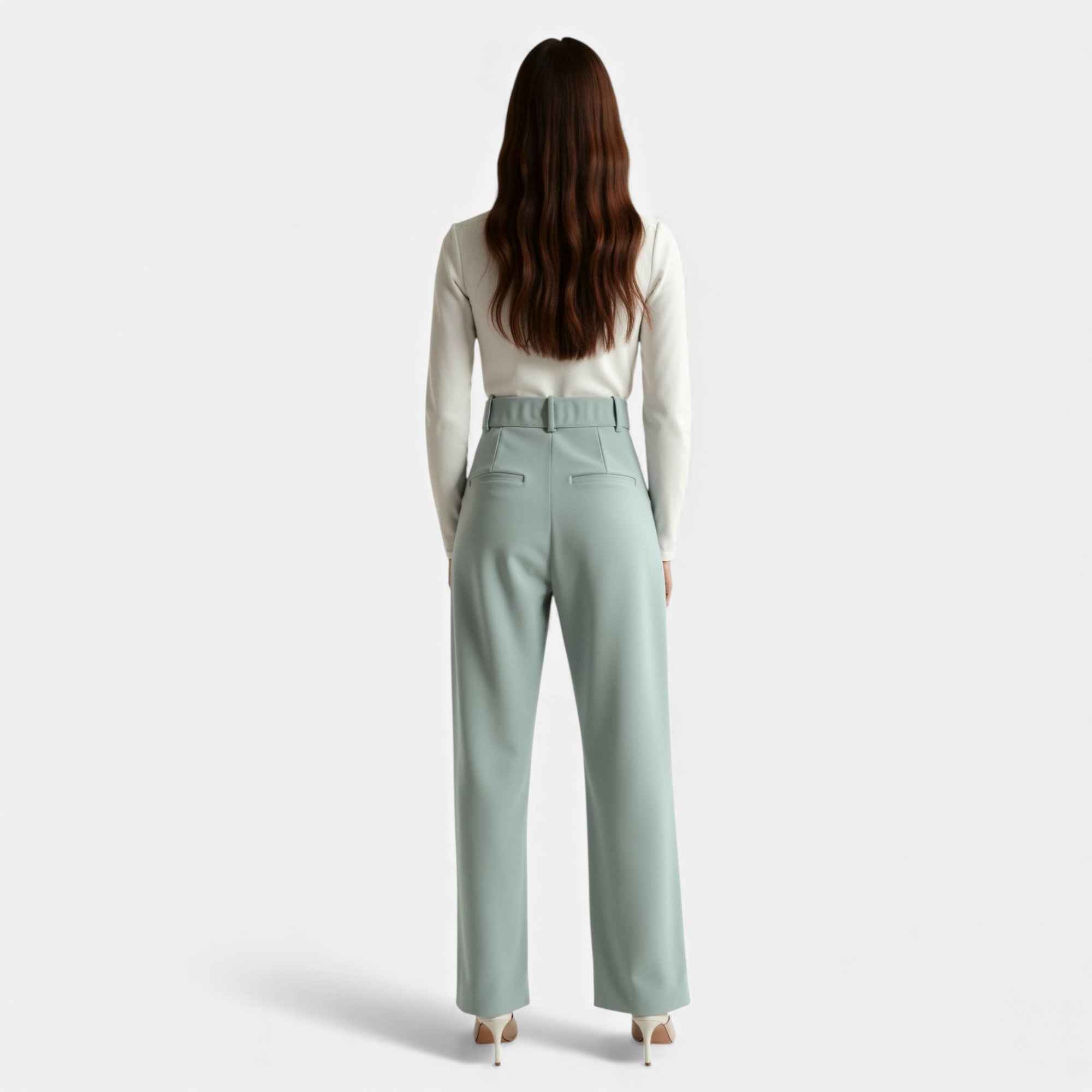 Lunéaya | Women’s Pleated Wide‑Leg Trousers