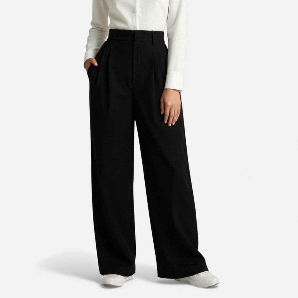 Lunéaya | Women’s Pleated Wide‑Leg Trousers