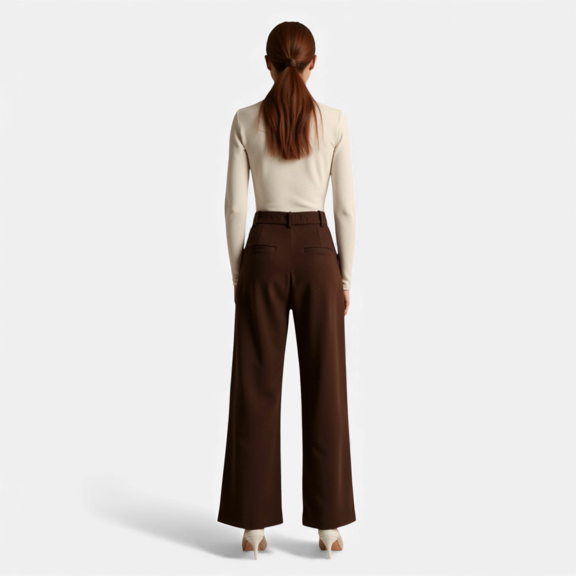 Lunéaya | Women’s Pleated Wide‑Leg Trousers