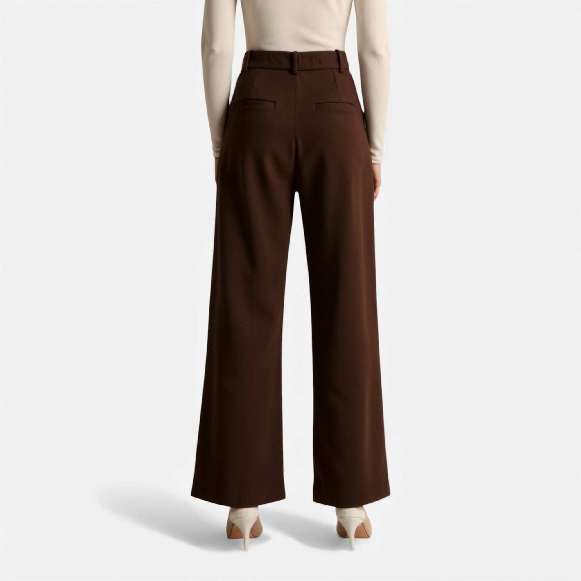 Lunéaya | Women’s Pleated Wide‑Leg Trousers