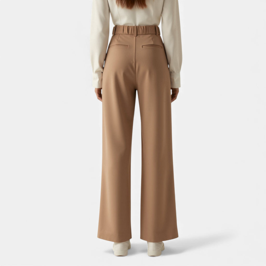 Lunéaya | Women’s Pleated Wide‑Leg Trousers