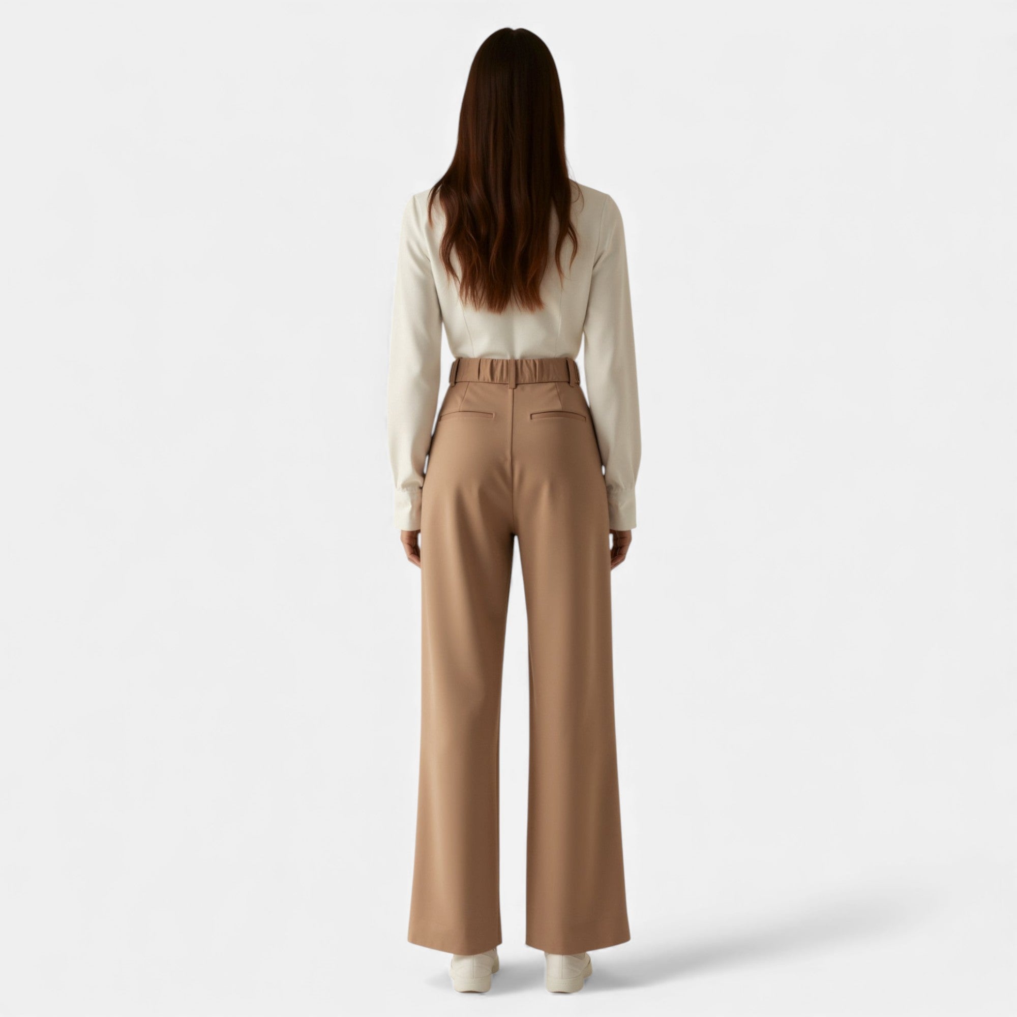 Lunéaya | Women’s Pleated Wide‑Leg Trousers