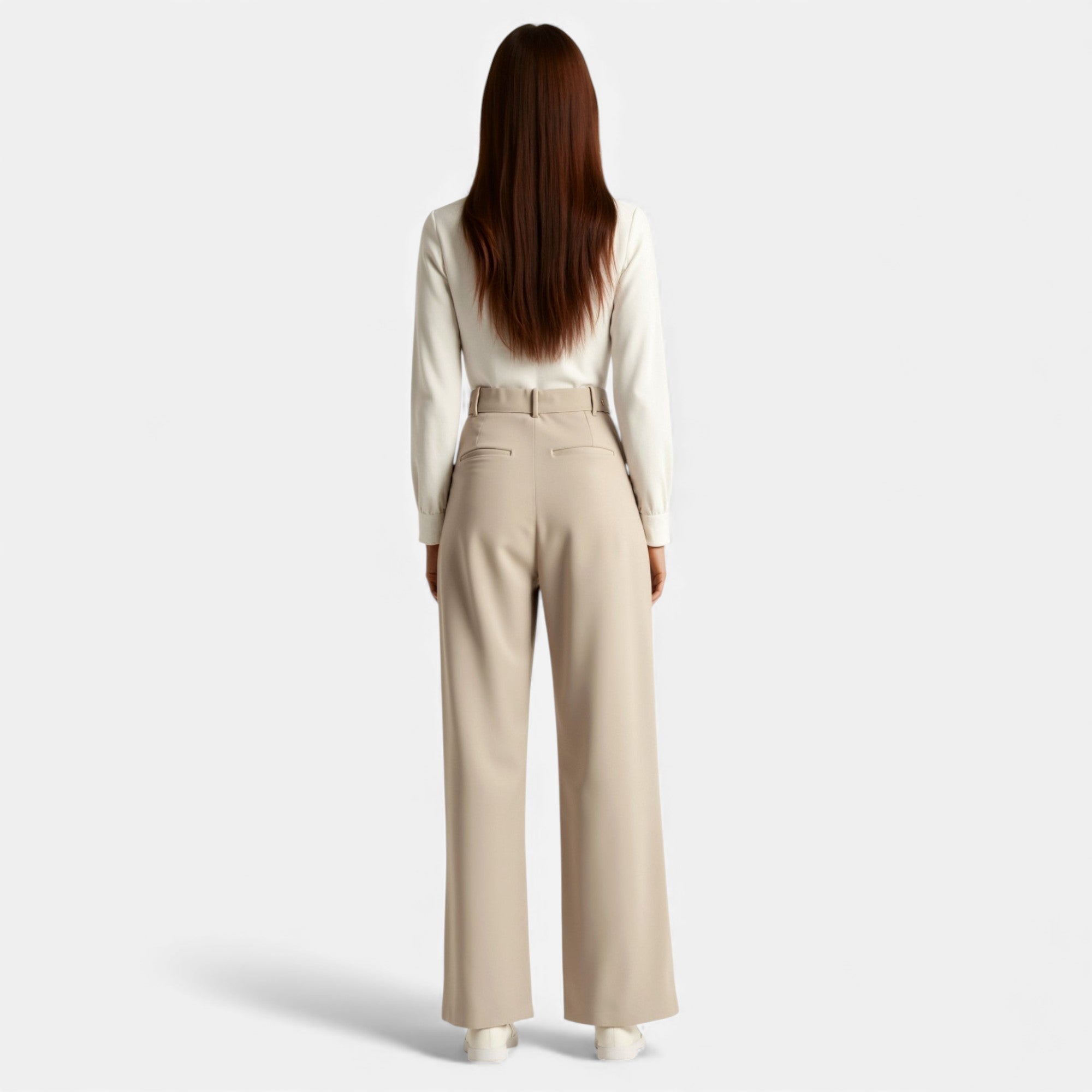 Lunéaya | Women’s Pleated Wide‑Leg Trousers