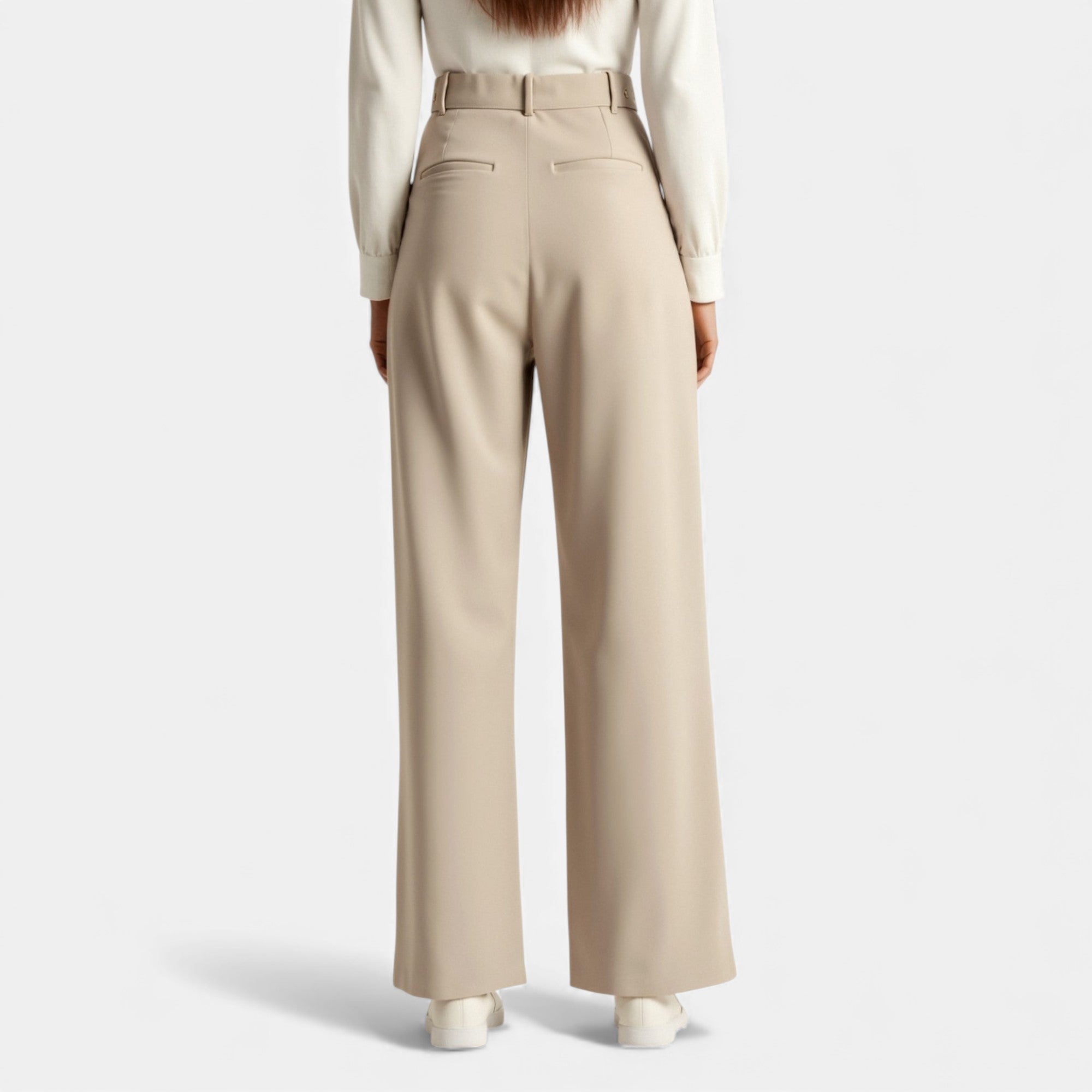 Lunéaya | Women’s Pleated Wide‑Leg Trousers