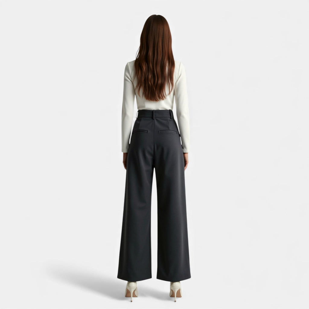 Lunéaya | Women’s Pleated Wide‑Leg Trousers