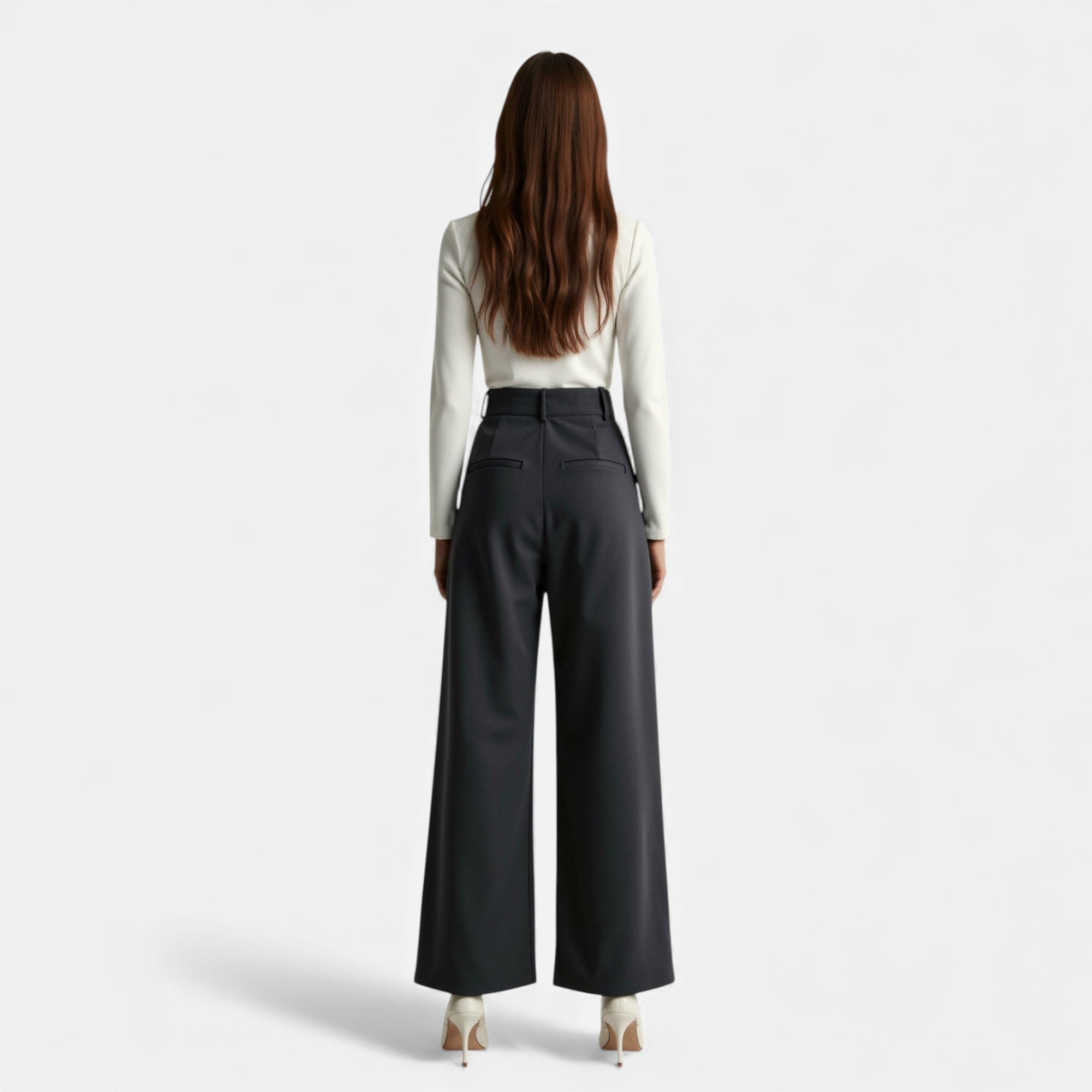 Lunéaya | Women’s Pleated Wide‑Leg Trousers