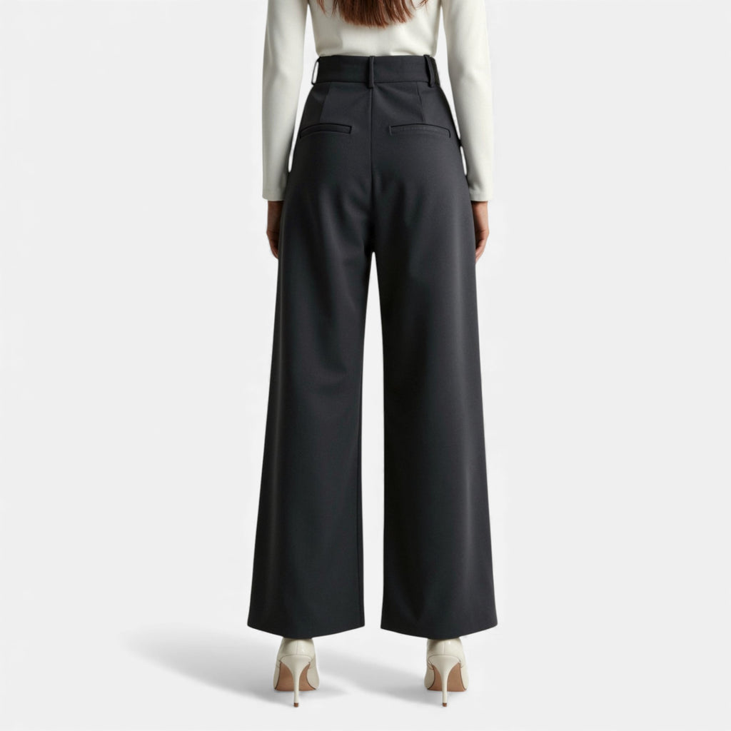 Lunéaya | Women’s Pleated Wide‑Leg Trousers
